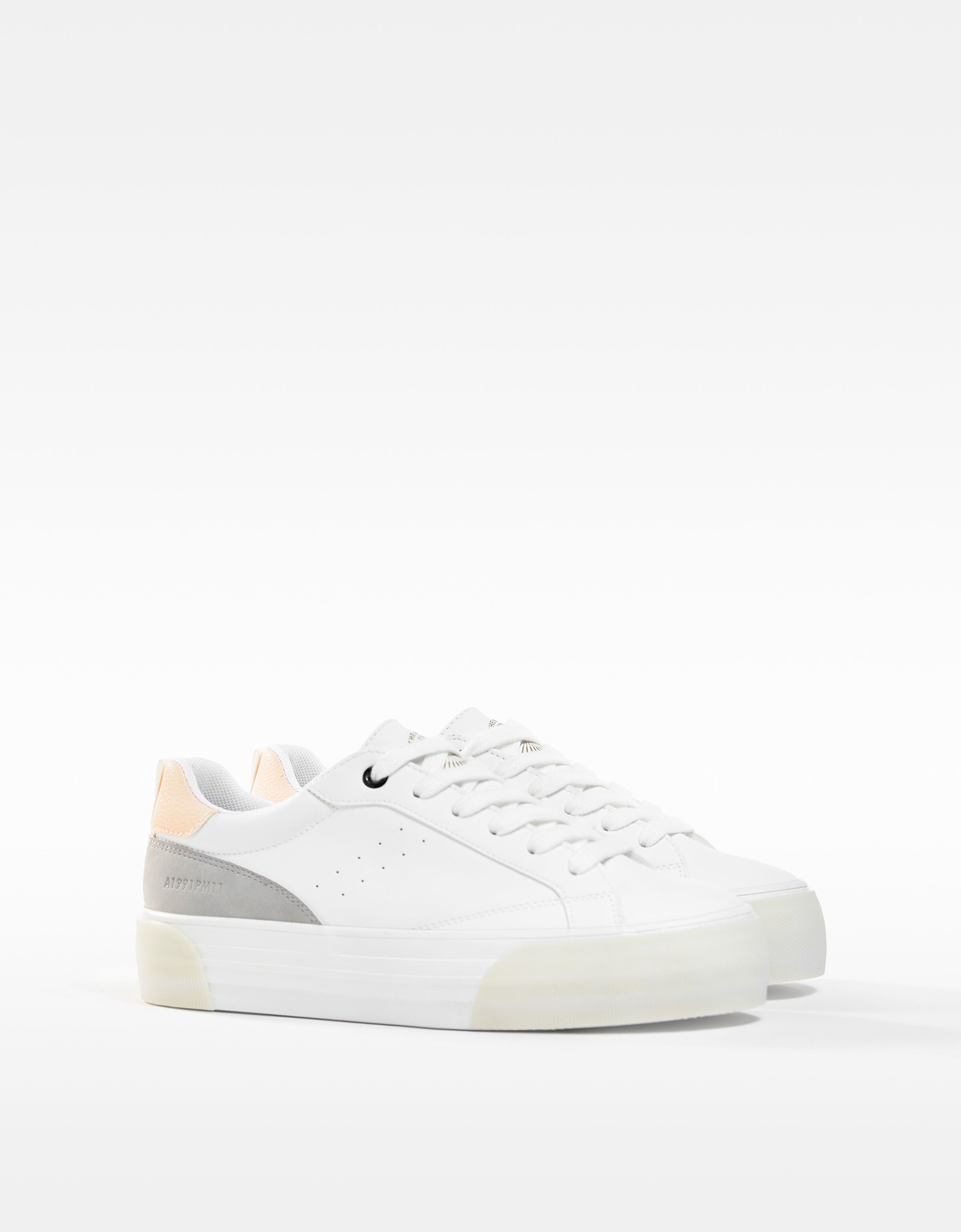 Bershka on sale shoes white