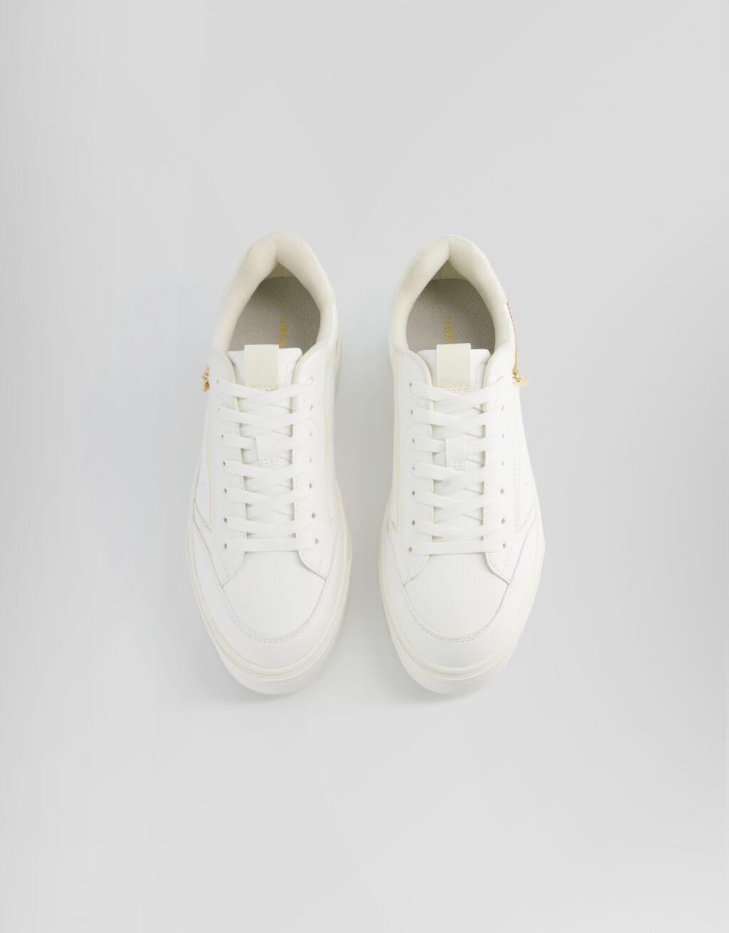 Platform trainers with chain detail-WHITE-4