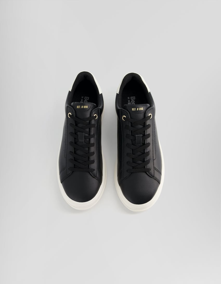 Zapatillas combinadas-Negro-3