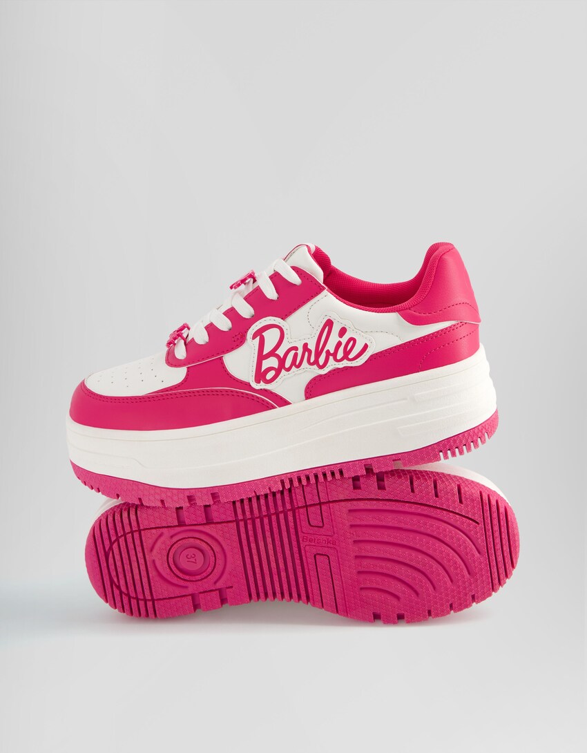 Sneaker Barbie mit Plateau-Fuchsia-2