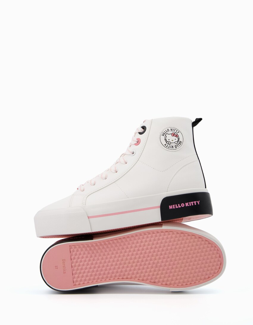 Hohe Sneaker Hello Kitty-Weiss-4