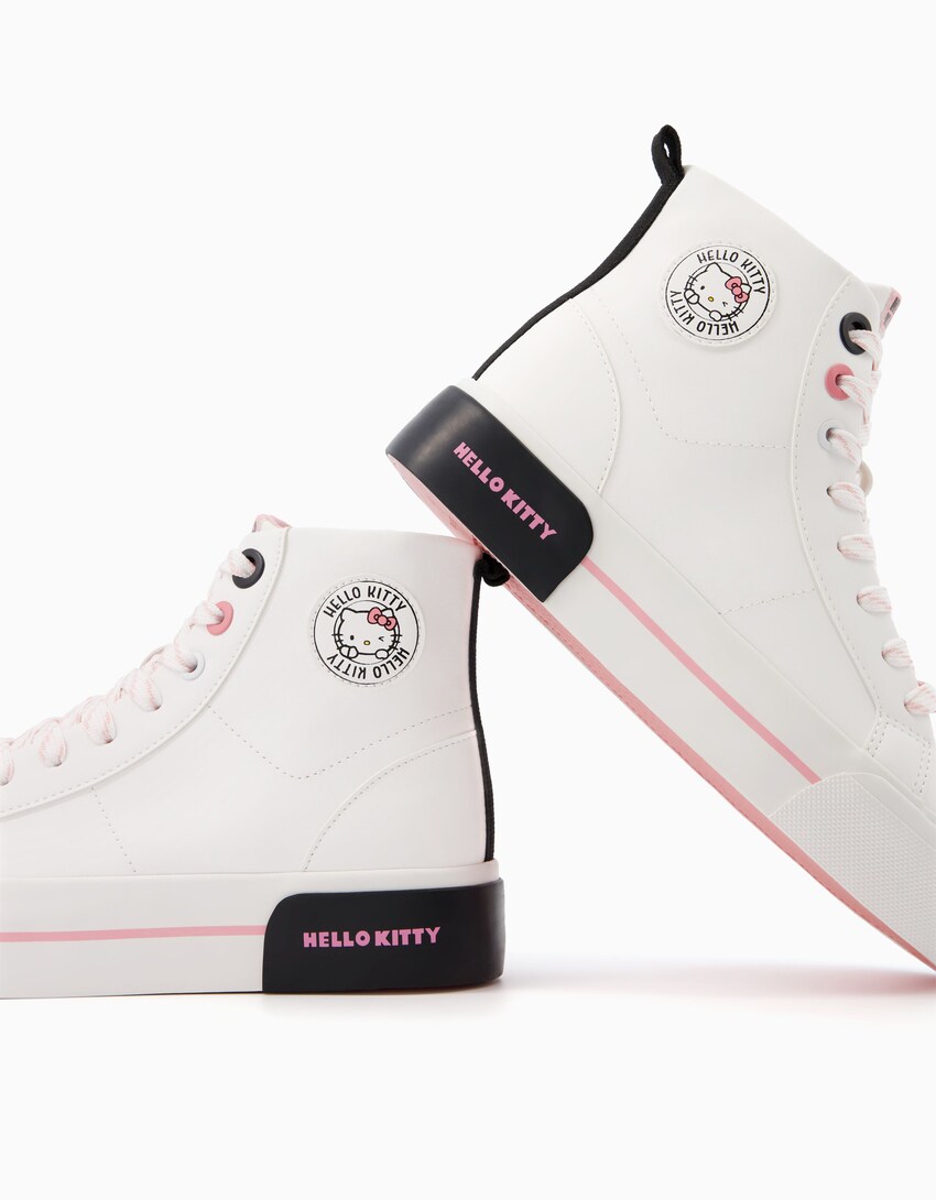 Hohe Sneaker Hello Kitty-Weiss-2