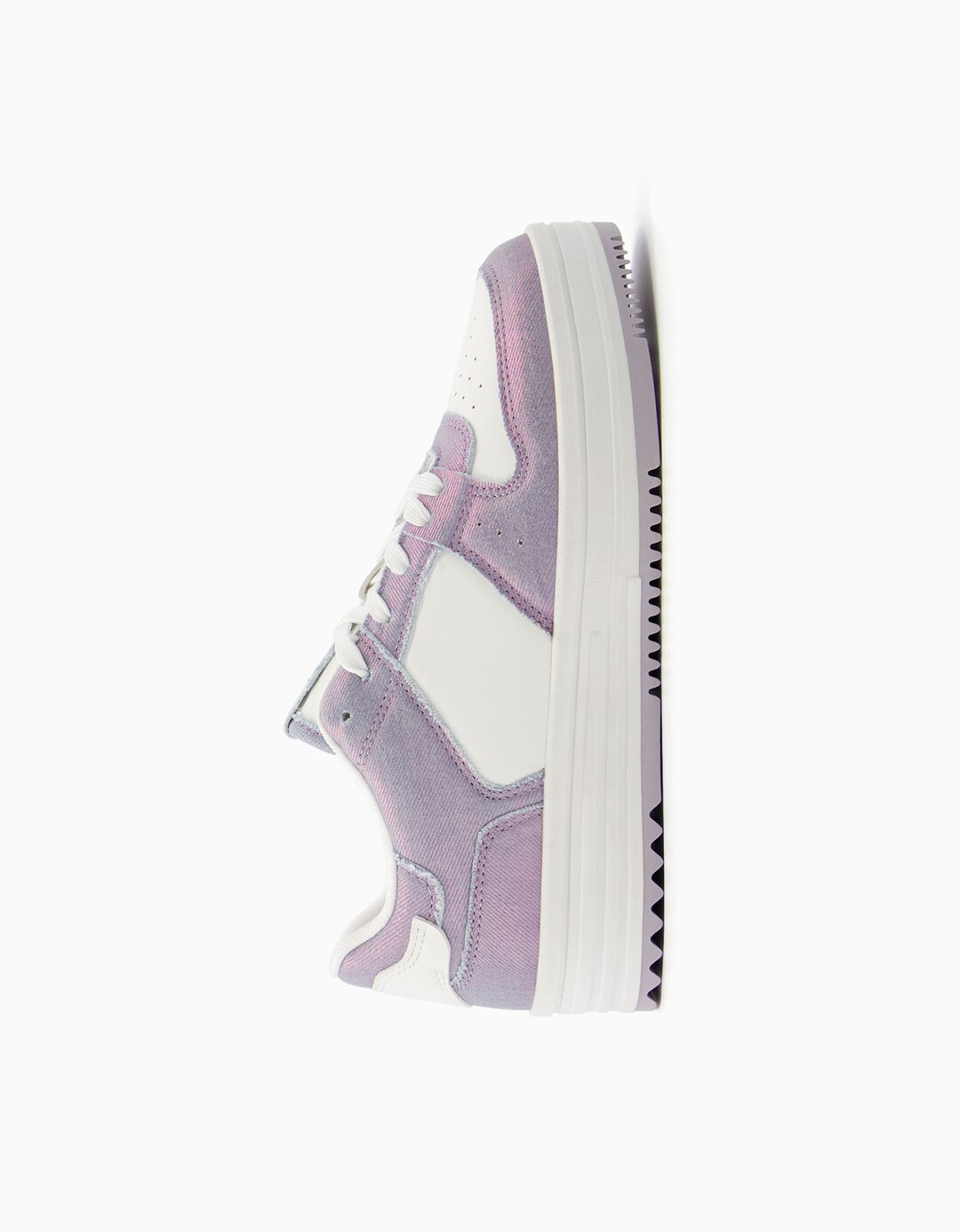Contrast fabric sneakers
