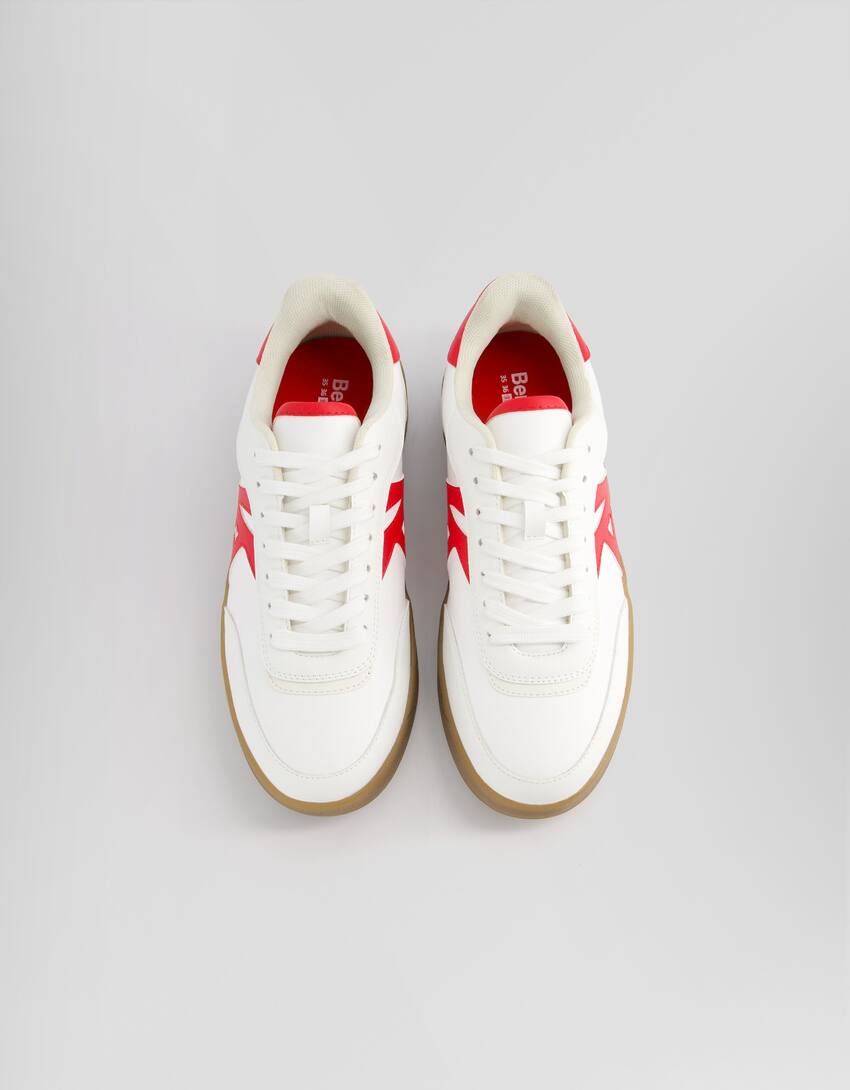 Zapatillas estilo retro-Blanco-4
