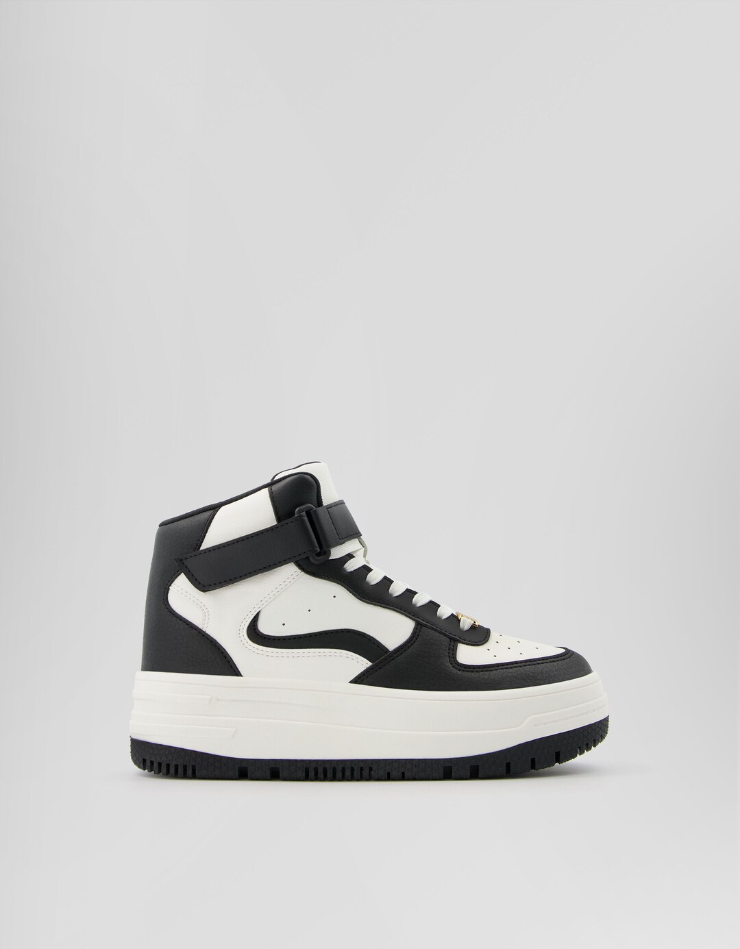 Contrast high-top trainers