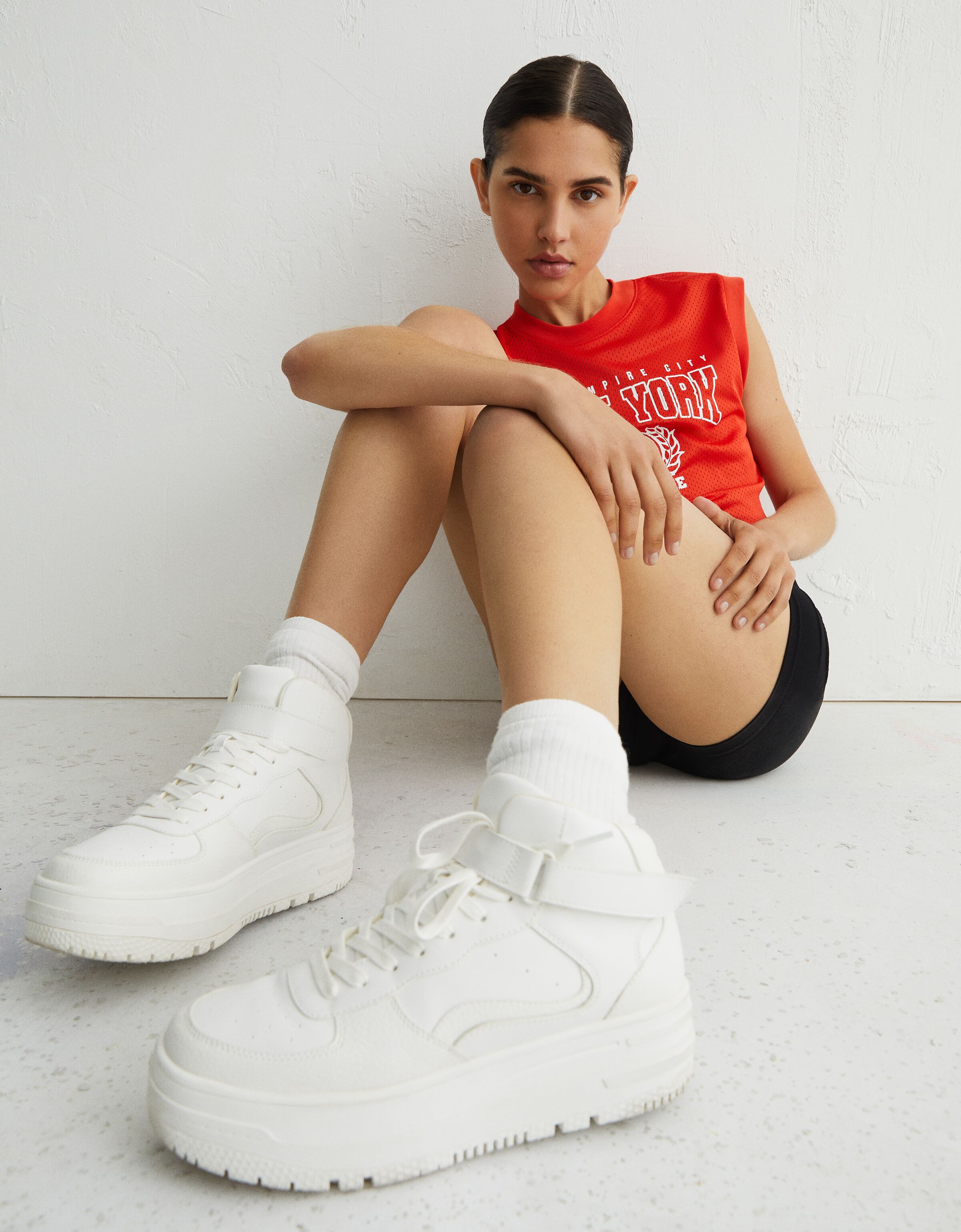 Zapatillas abotinadas tira Zapatos BSK Teen Bershka