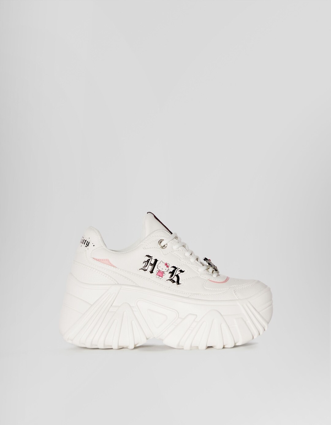 Hello Kitty platform sneakers with rhinestone detail