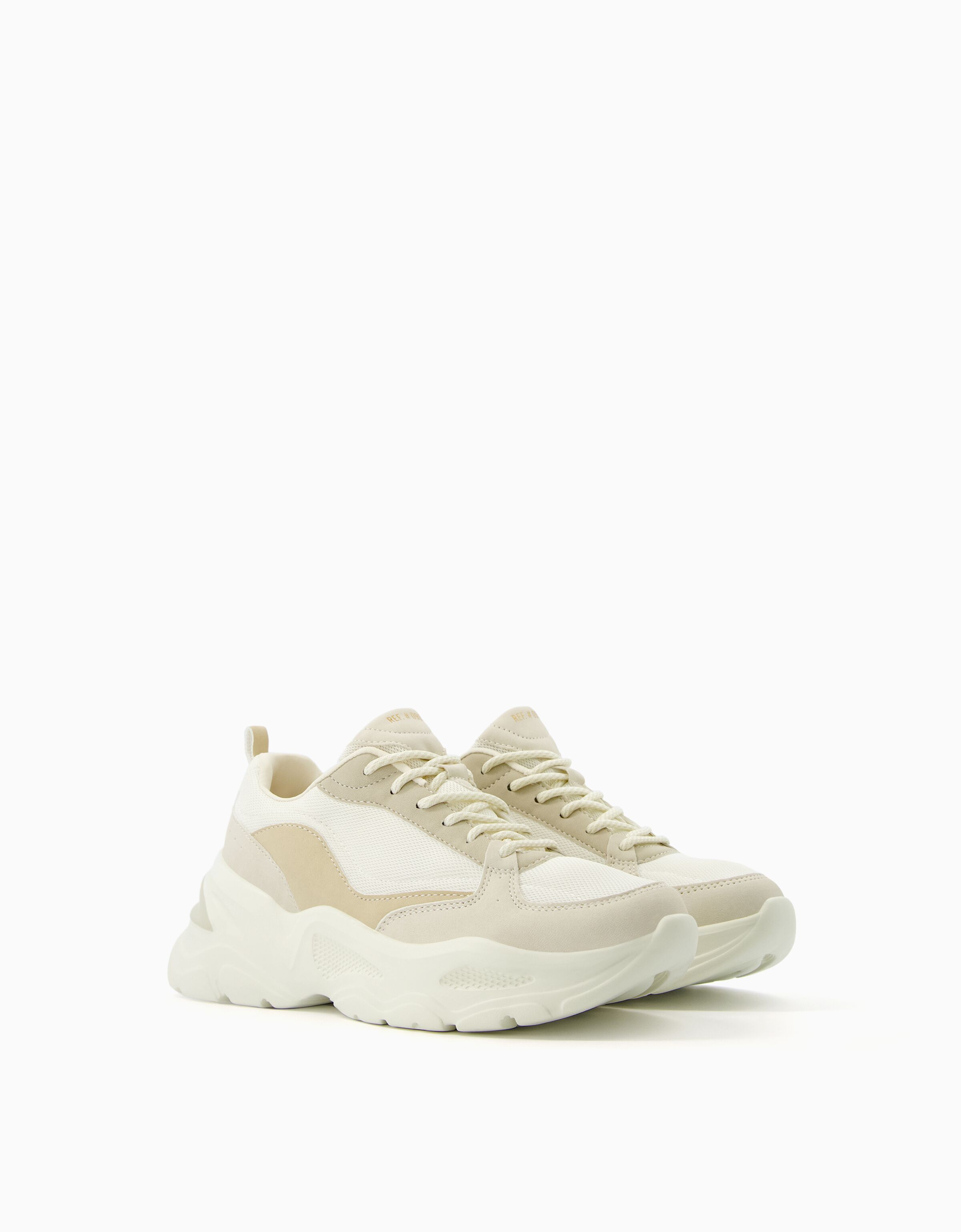 Contrast trainers with mesh detail