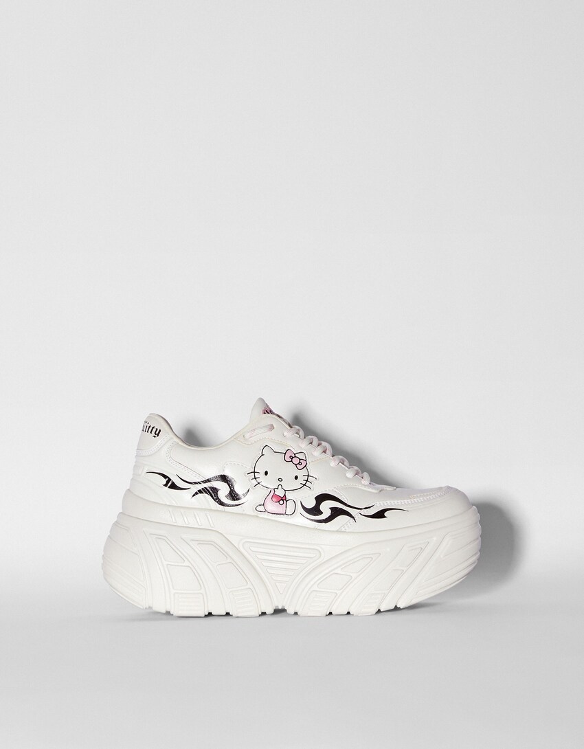 Hohe Sneaker Hello Kitty-Weiss-4