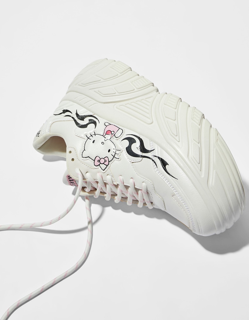 Hohe Sneaker Hello Kitty-Weiss-3
