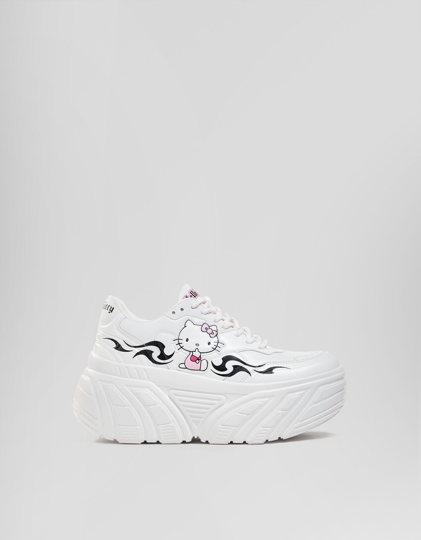 Hohe Sneaker Hello Kitty-Weiss-5