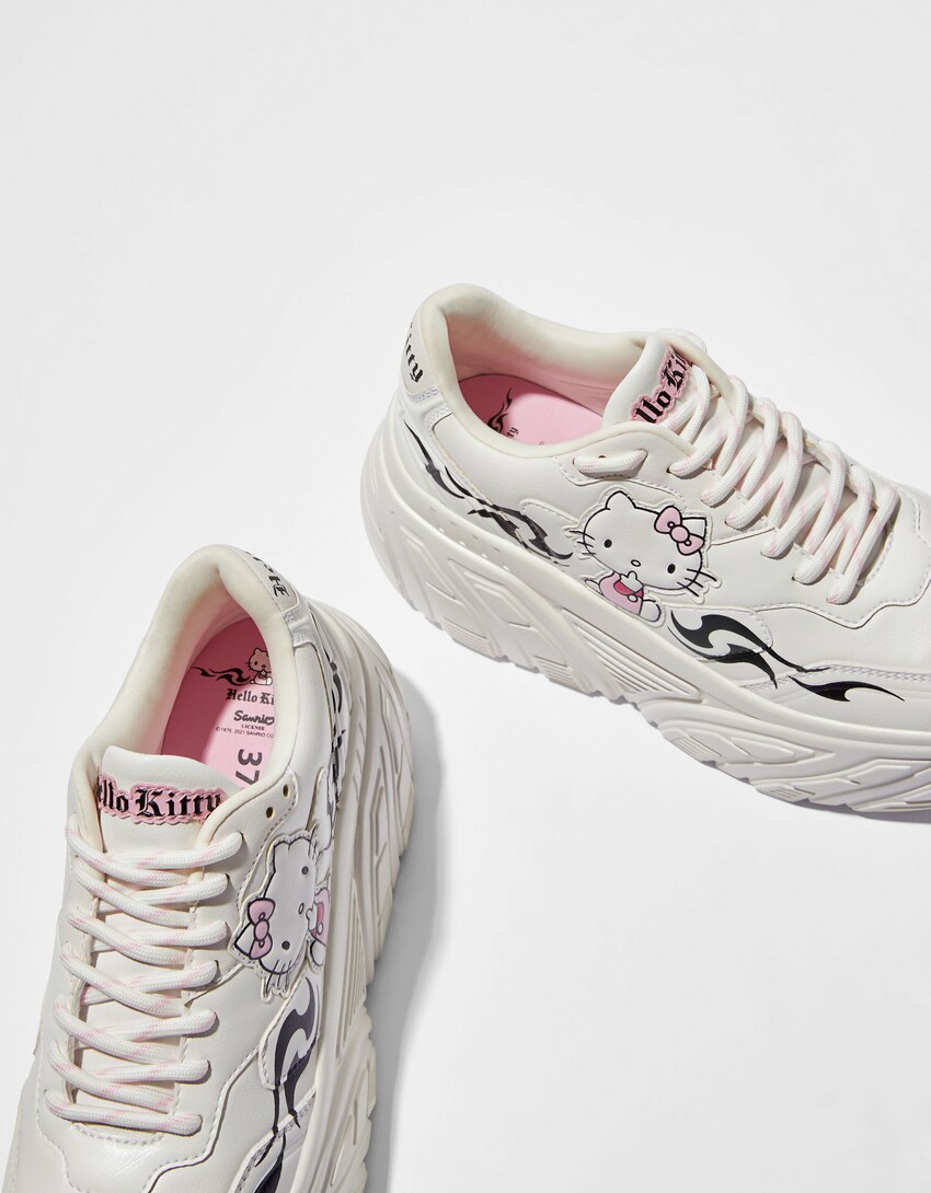 Hohe Sneaker Hello Kitty-Weiss-2