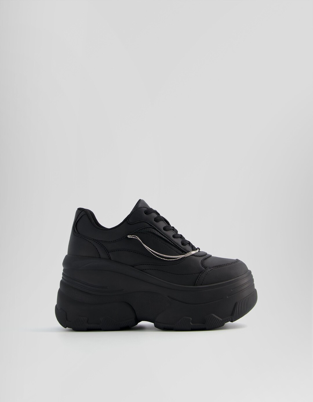 XL platform sneakers with rhinestone detail