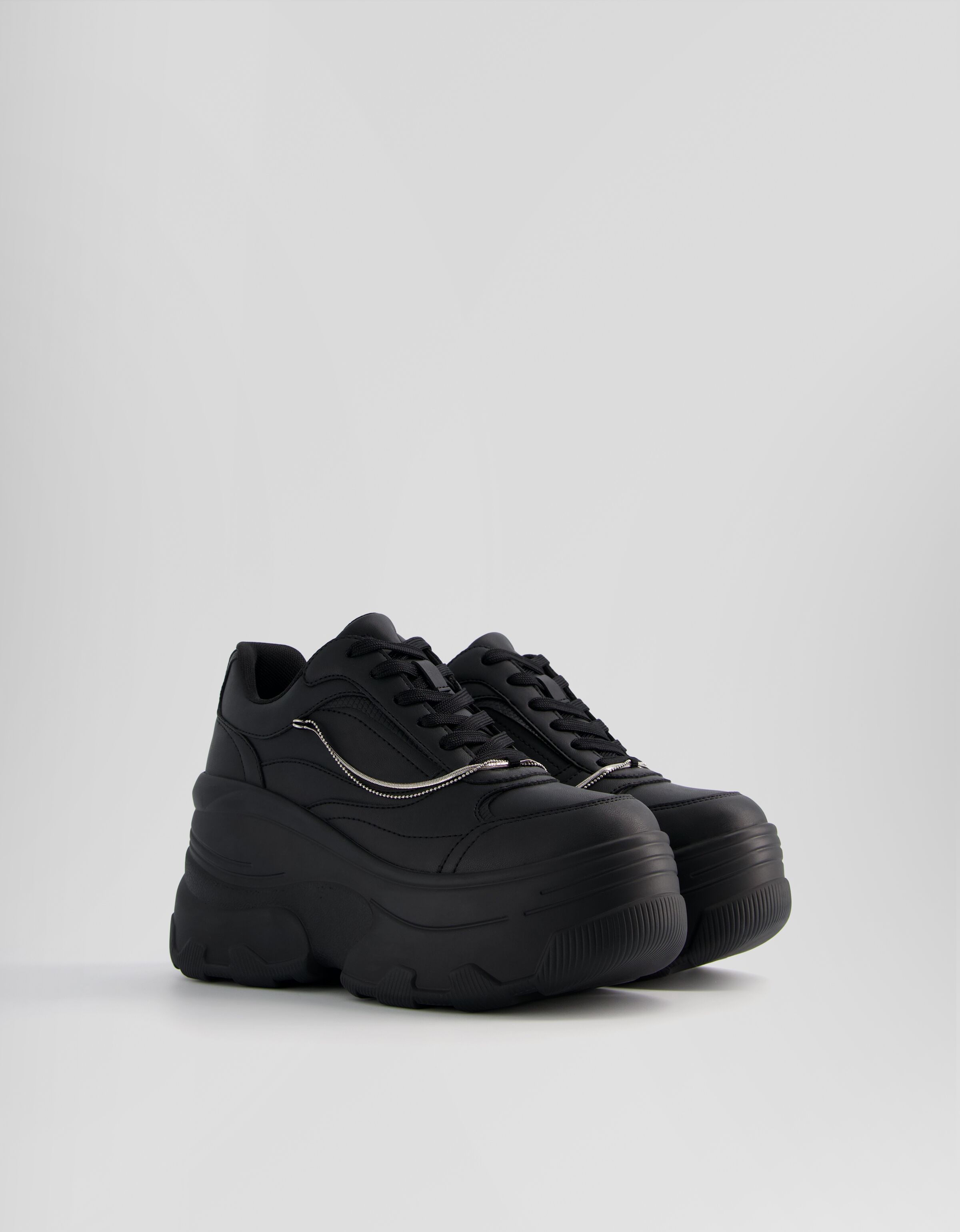 XL platform sneakers with rhinestone detail - Shoes - BSK Teen ...