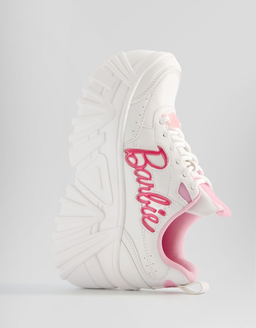Sneaker Barbie® mit XL-Plateau-Weiss-1