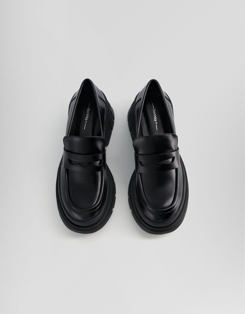 Platform loafers-BLACK-4