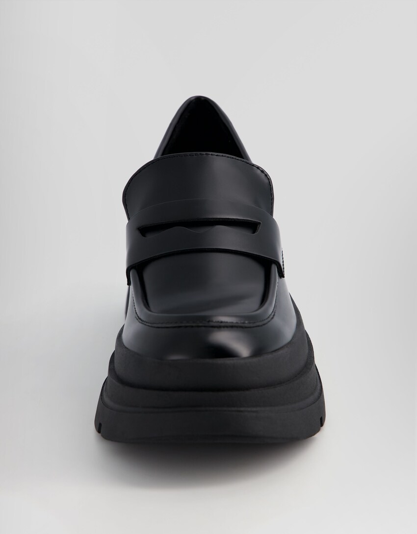 Platform loafers-BLACK-3