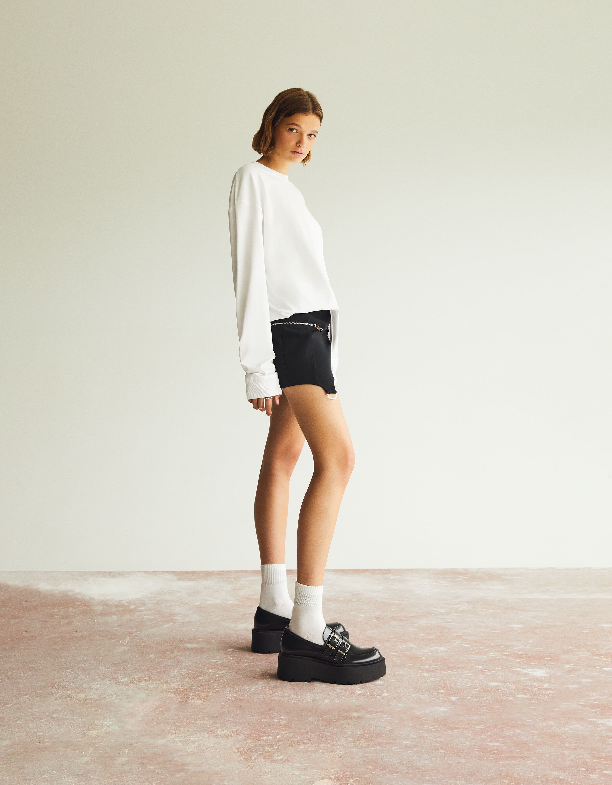 Zapato plataforma hebillas Mujer Bershka