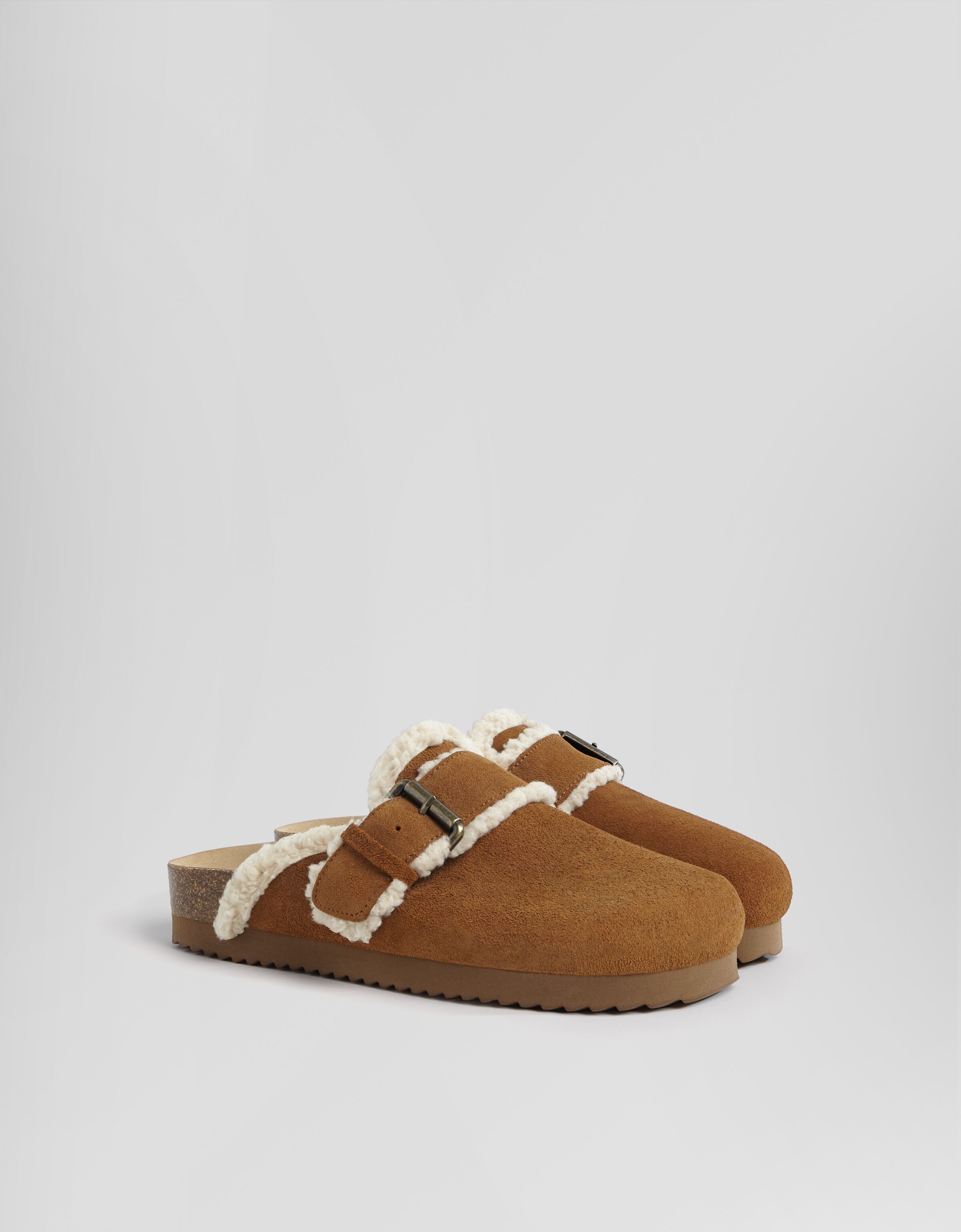 Shearling clogs shop