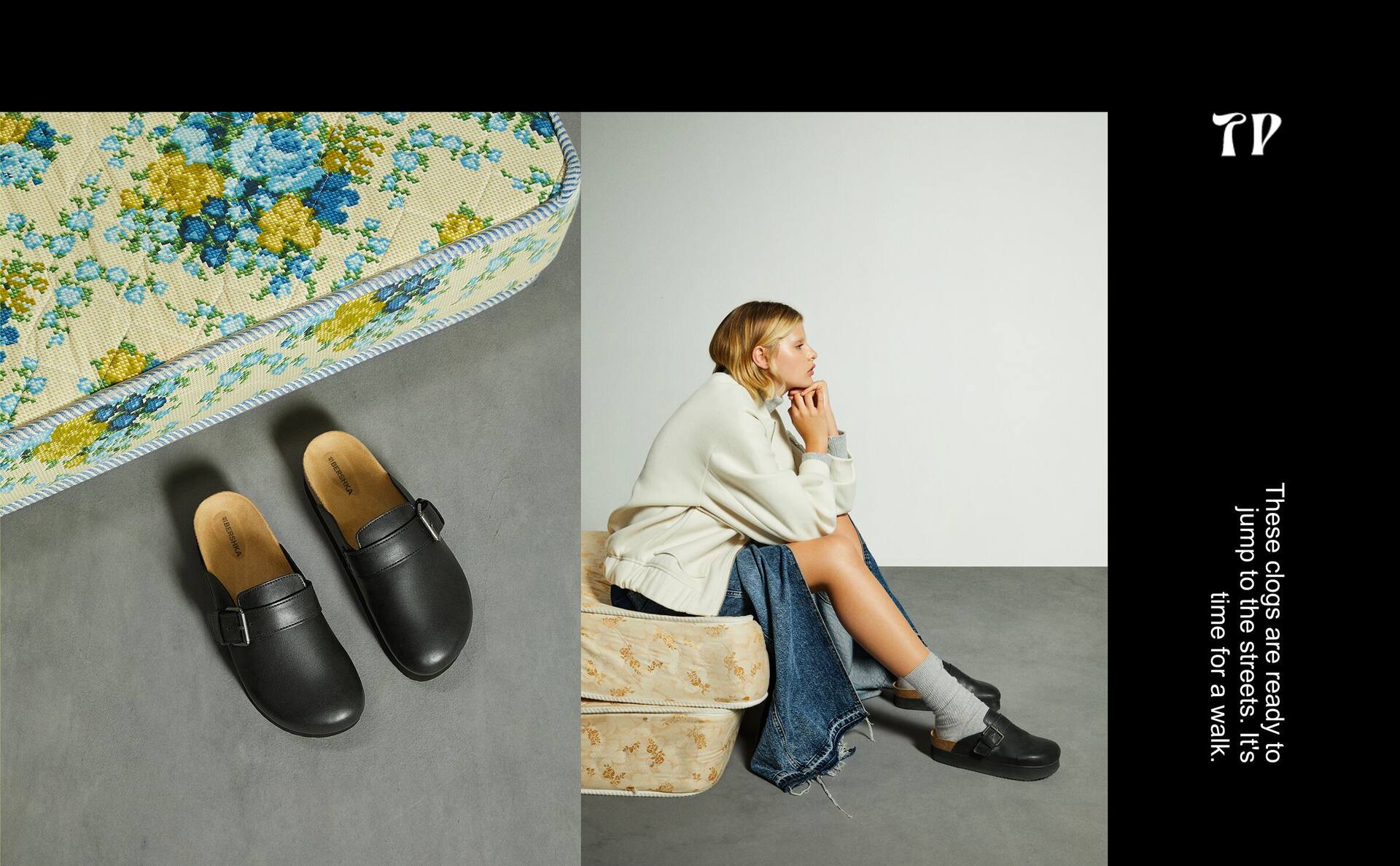 Platform clogs with buckles