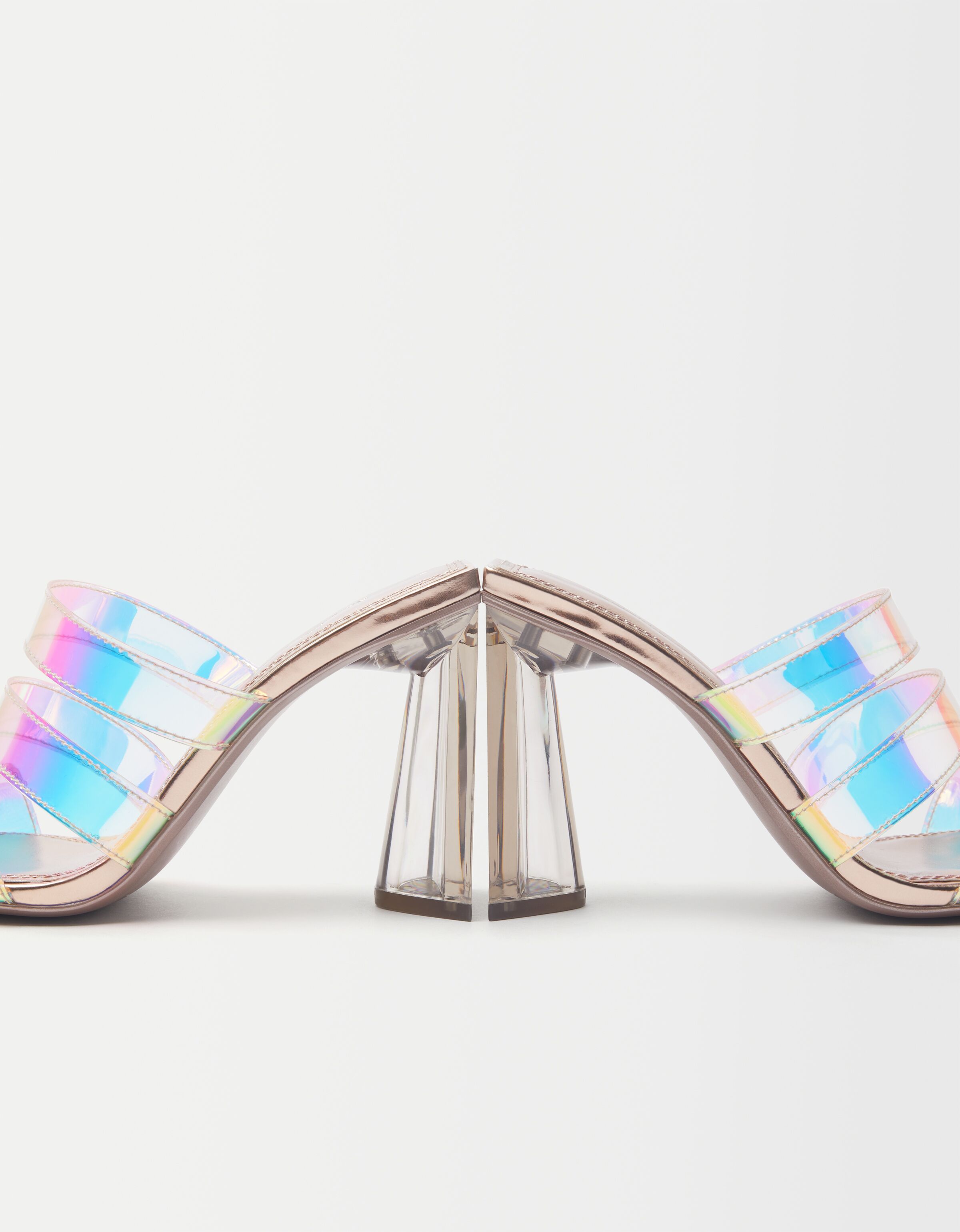 Iridescent sandals sales