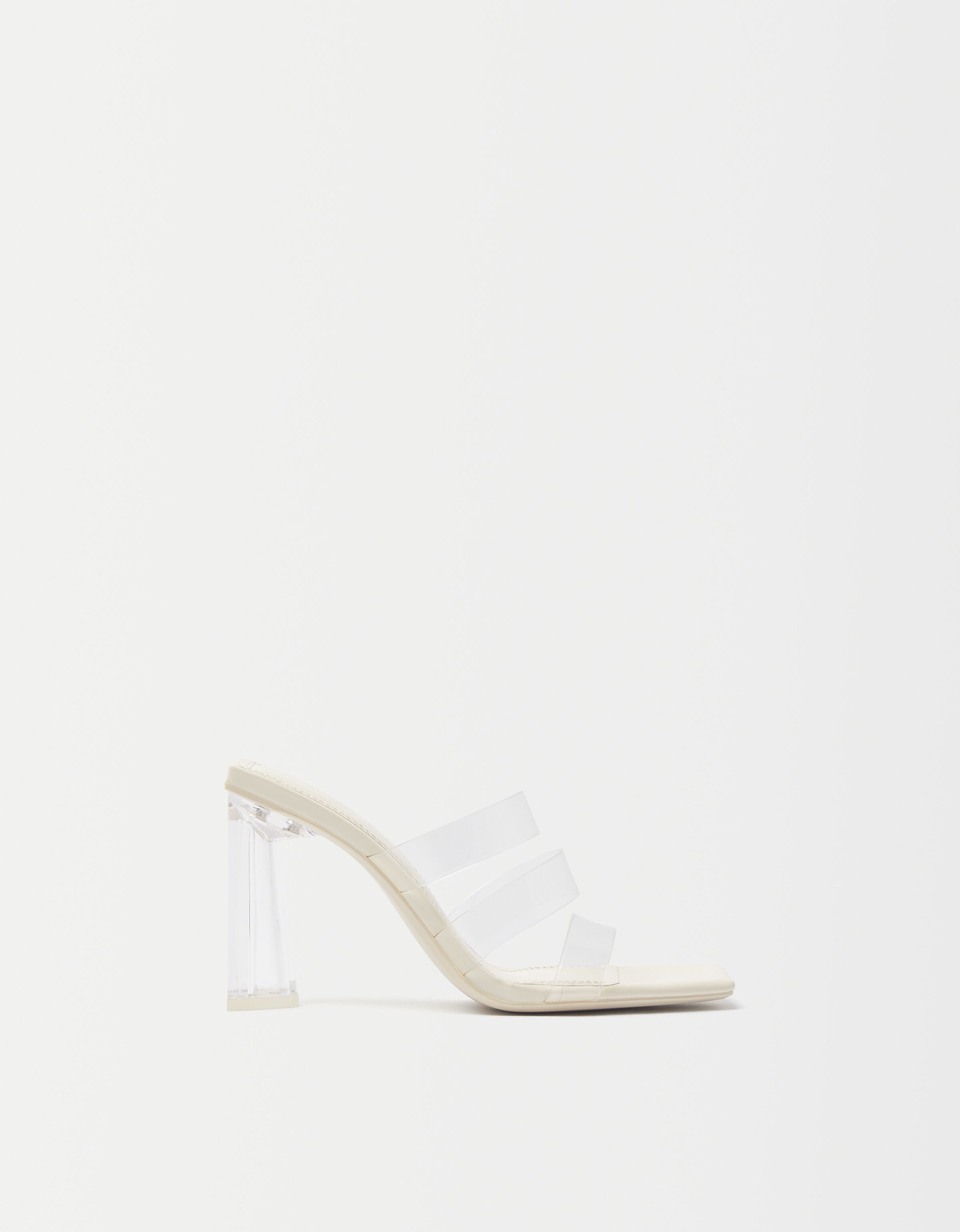 Bershka clear heels 2025