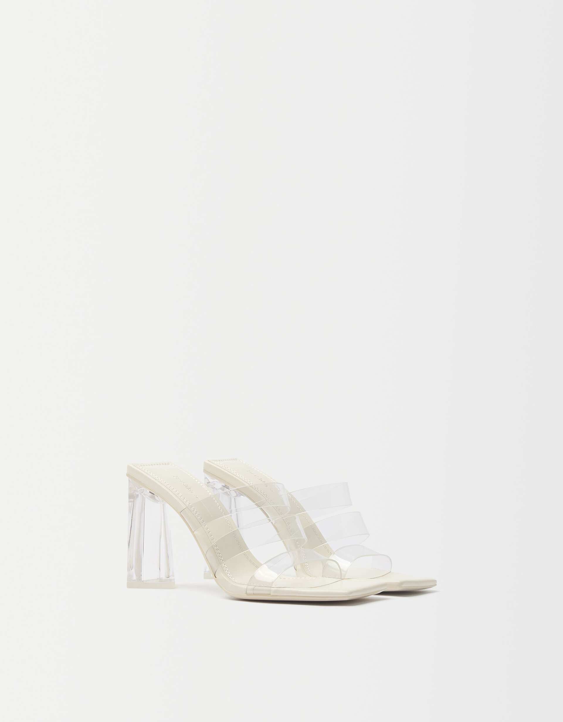 Vinyl sandals with methacrylate heel - Shoes - Women