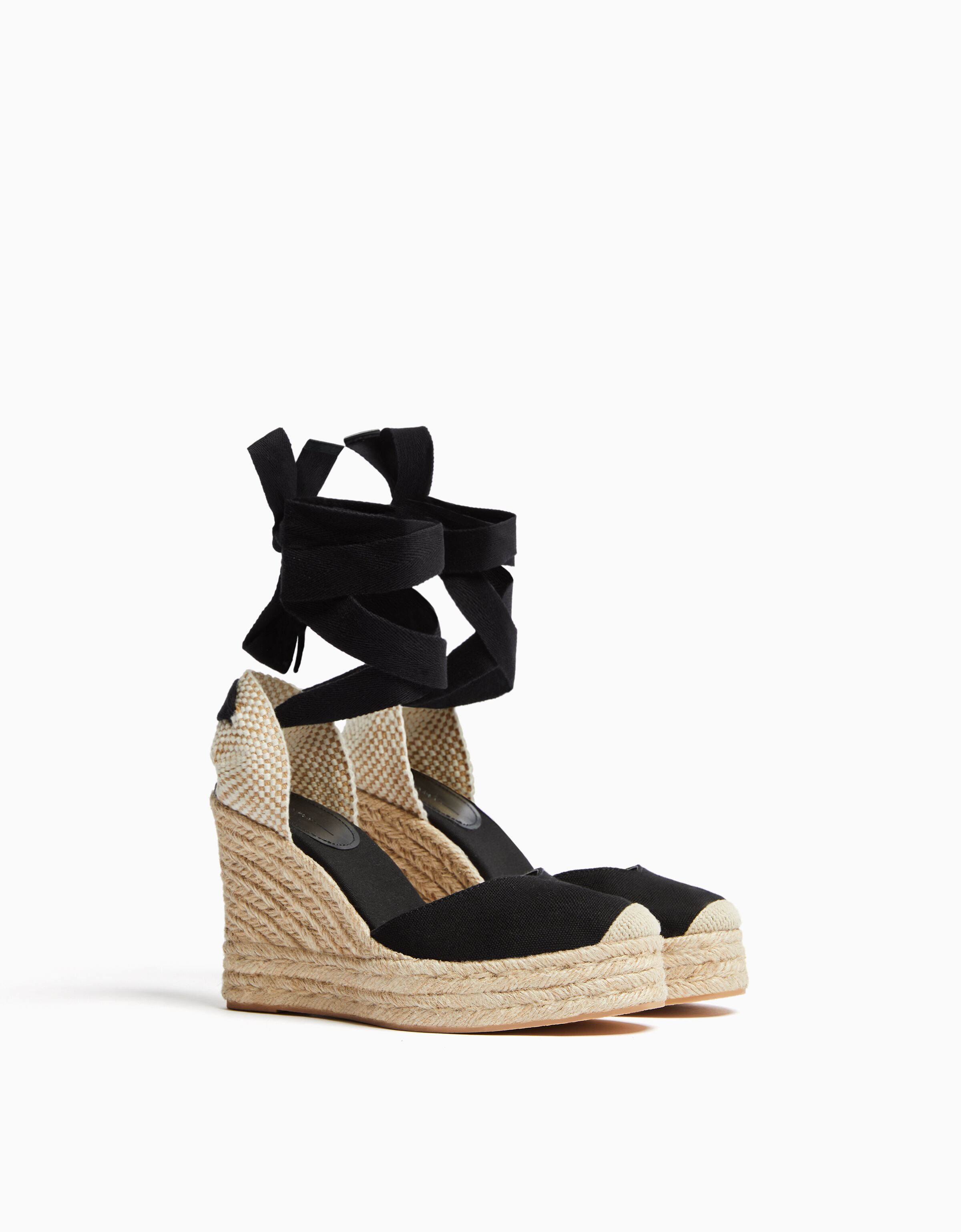 Sandales compens es jute nou es Chaussures Femme Bershka