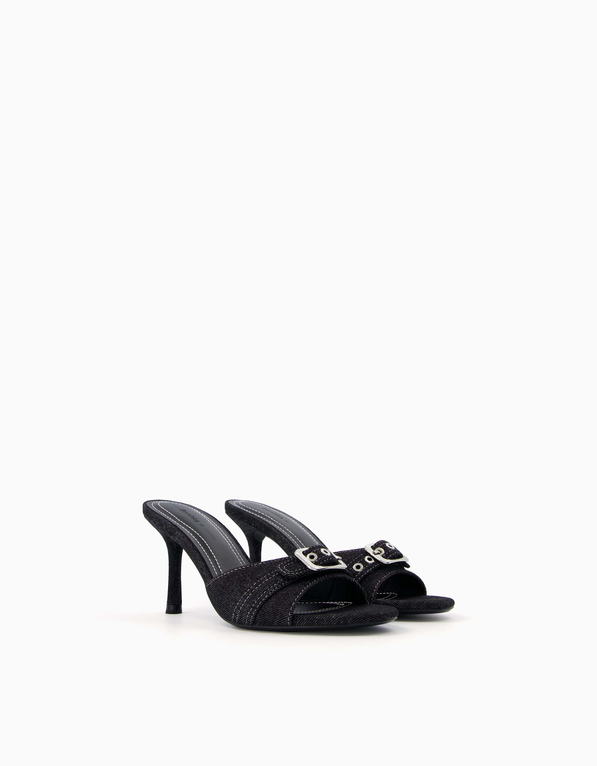 Sandalias new arrivals tacón bershka