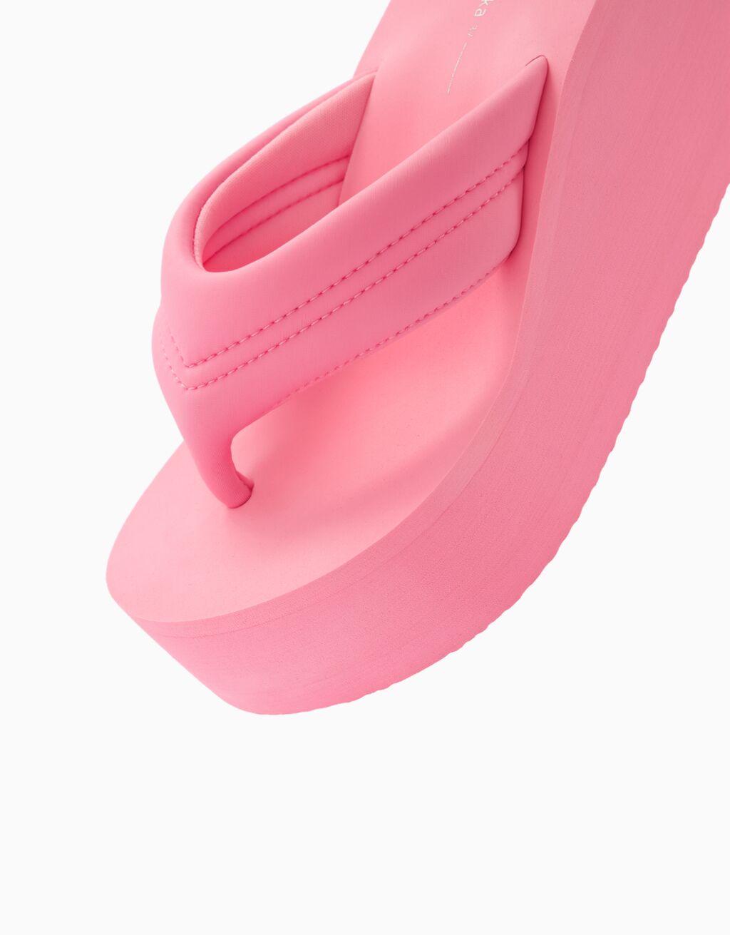 Gesteppte Plateau-Sandalen-Rosa-2