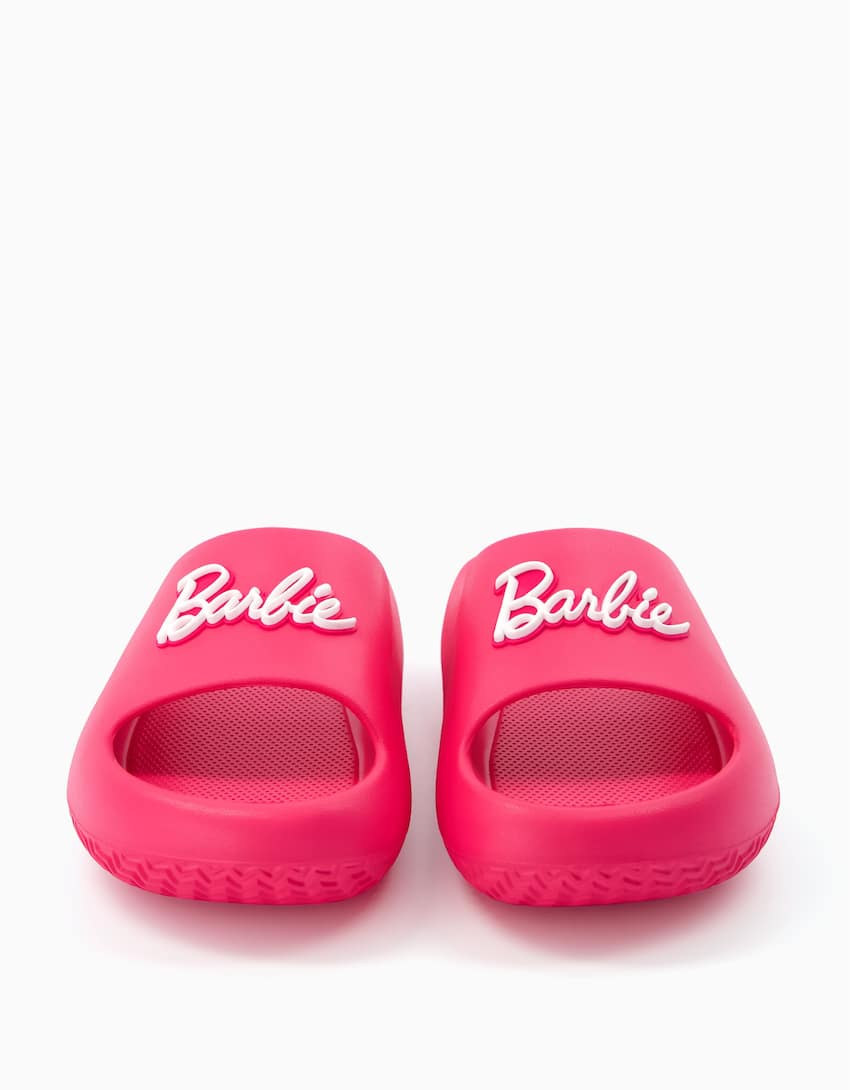Barbie flat slider sandals - Women | Bershka