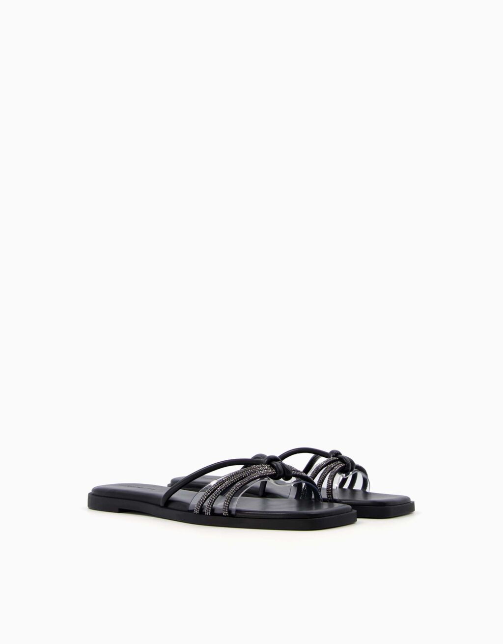 Bershka top sandales plates