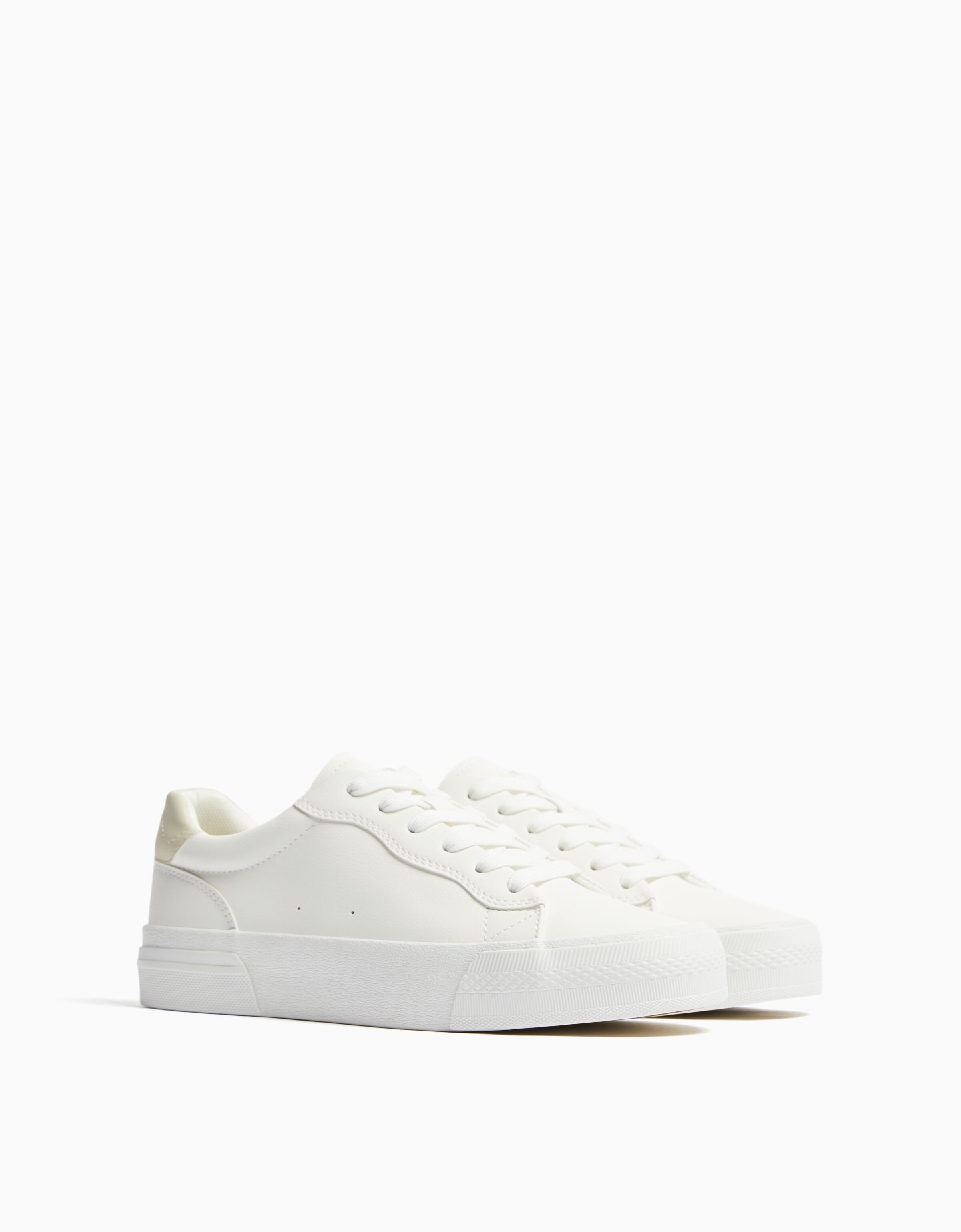 Contrast platform trainers Women Bershka