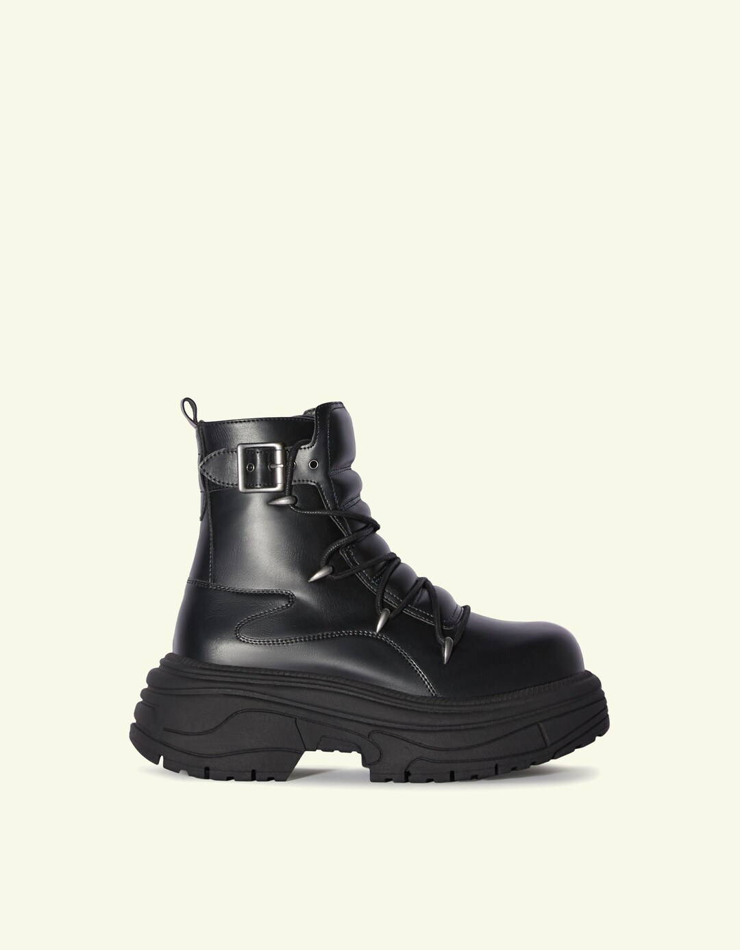 Men's chunky boots with buckles