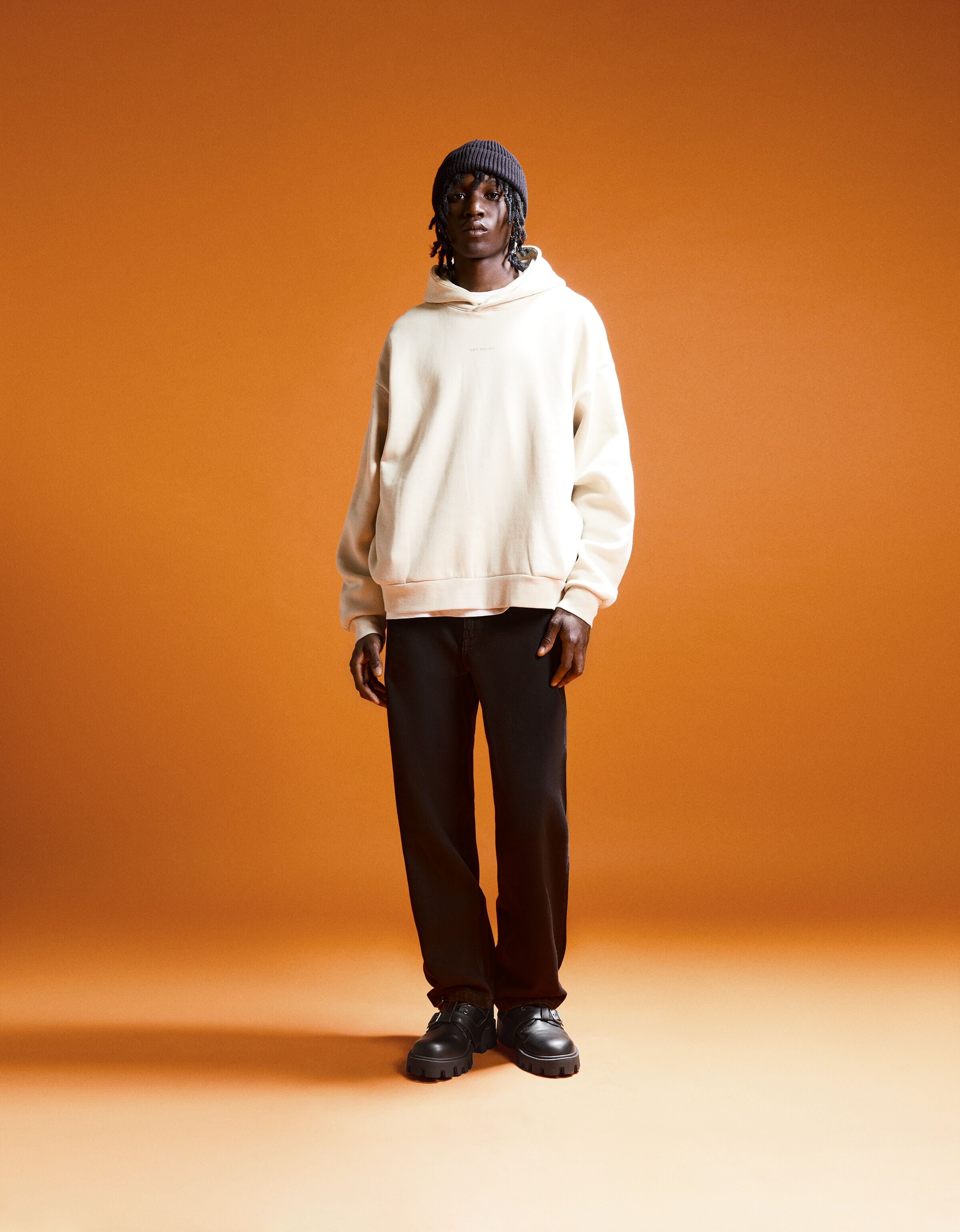 Bottines boucles et harnais amovible homme-Noir-1