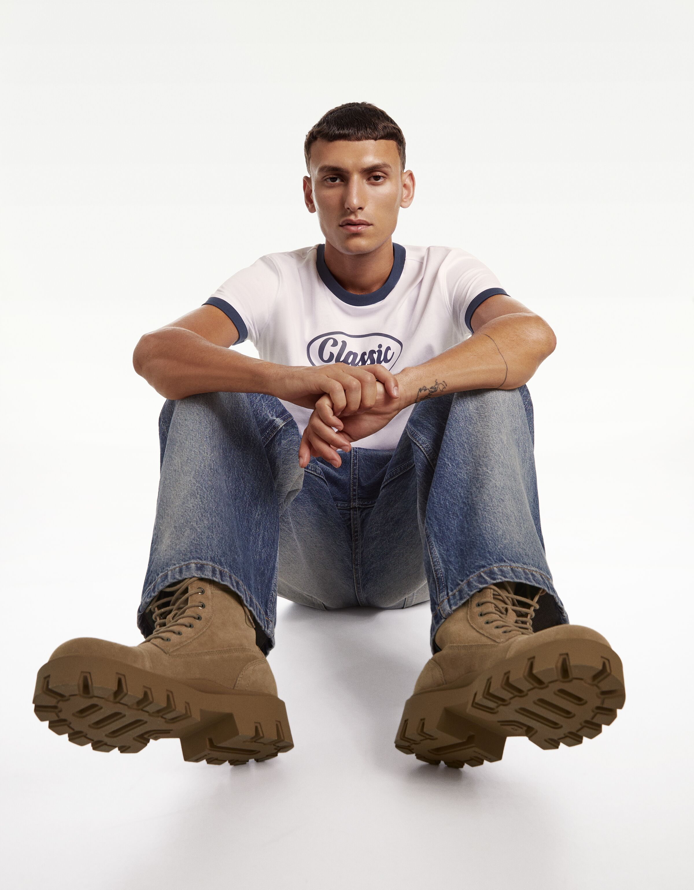 Bershka boots mens discount