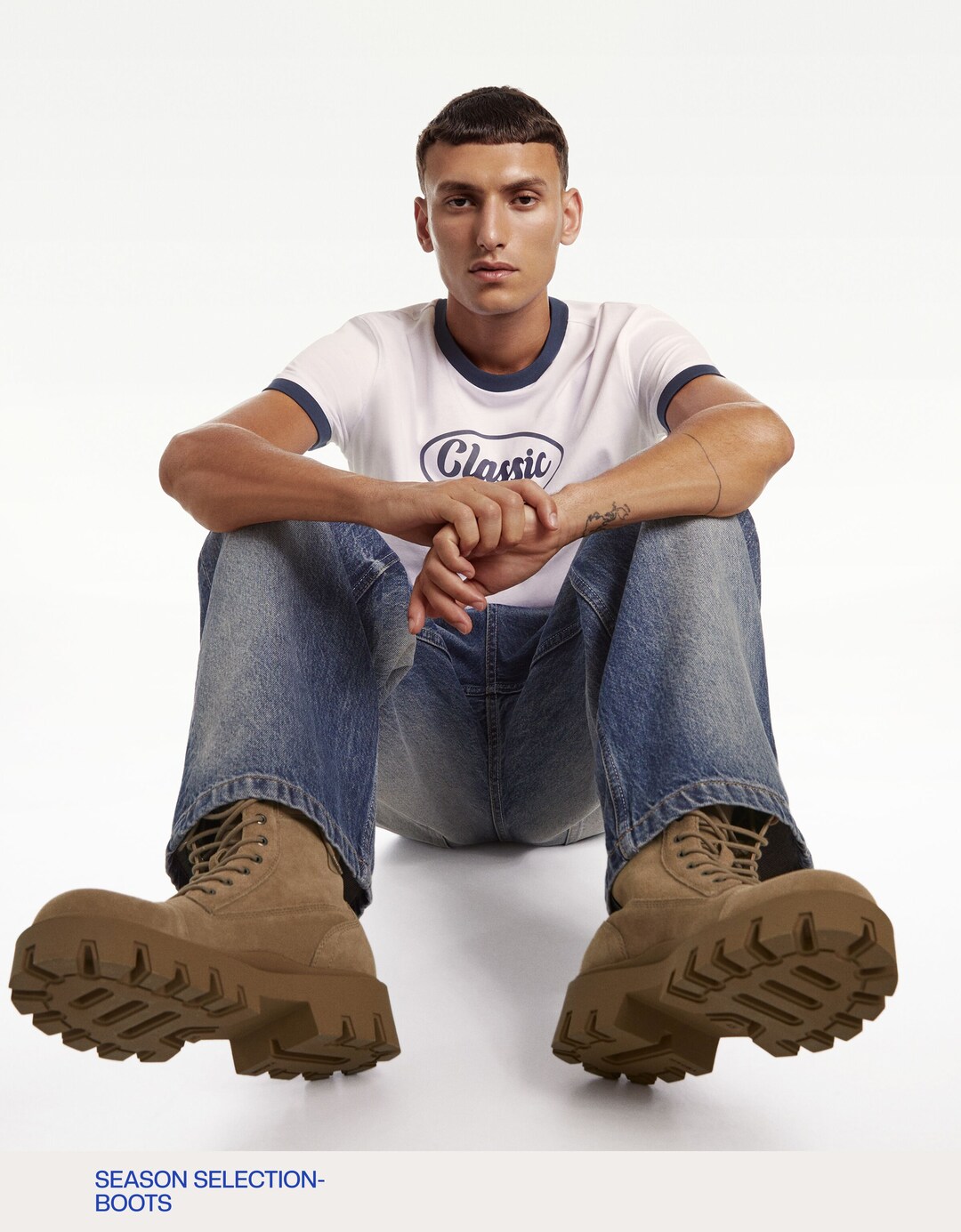 Botines PIEL acordonados suela track hombre