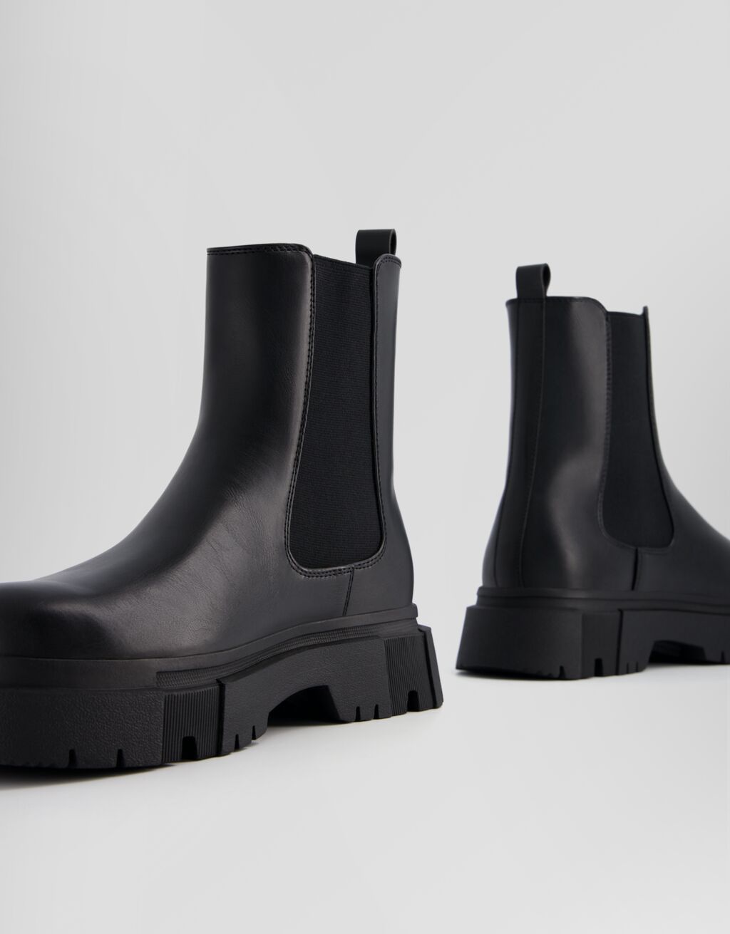 bershka track sole boots