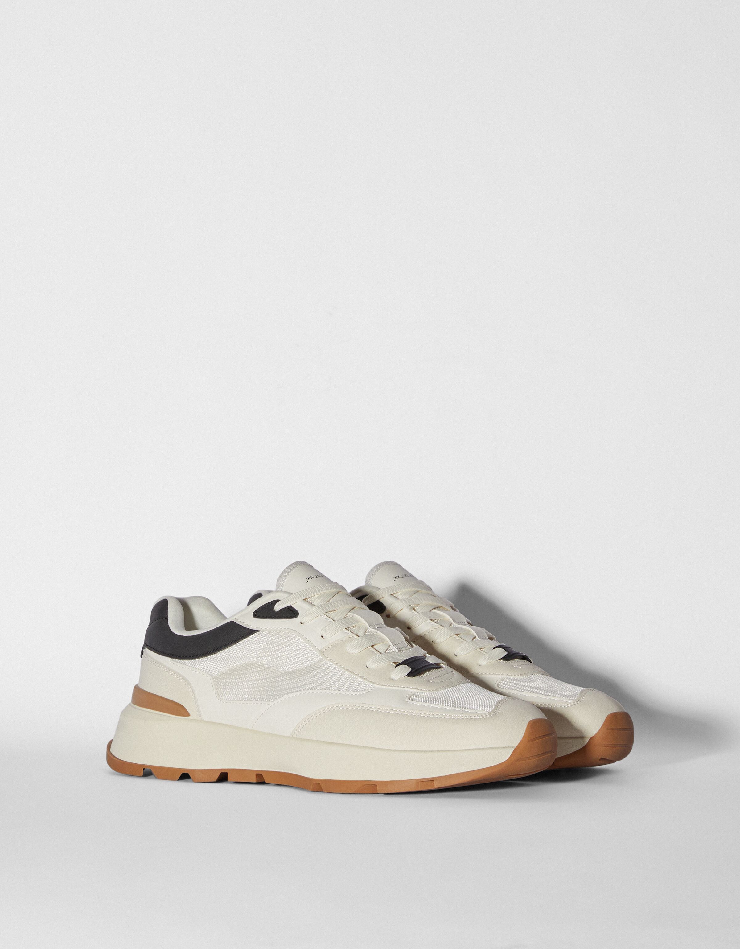 Men s contrasting mesh sneakers Men Bershka