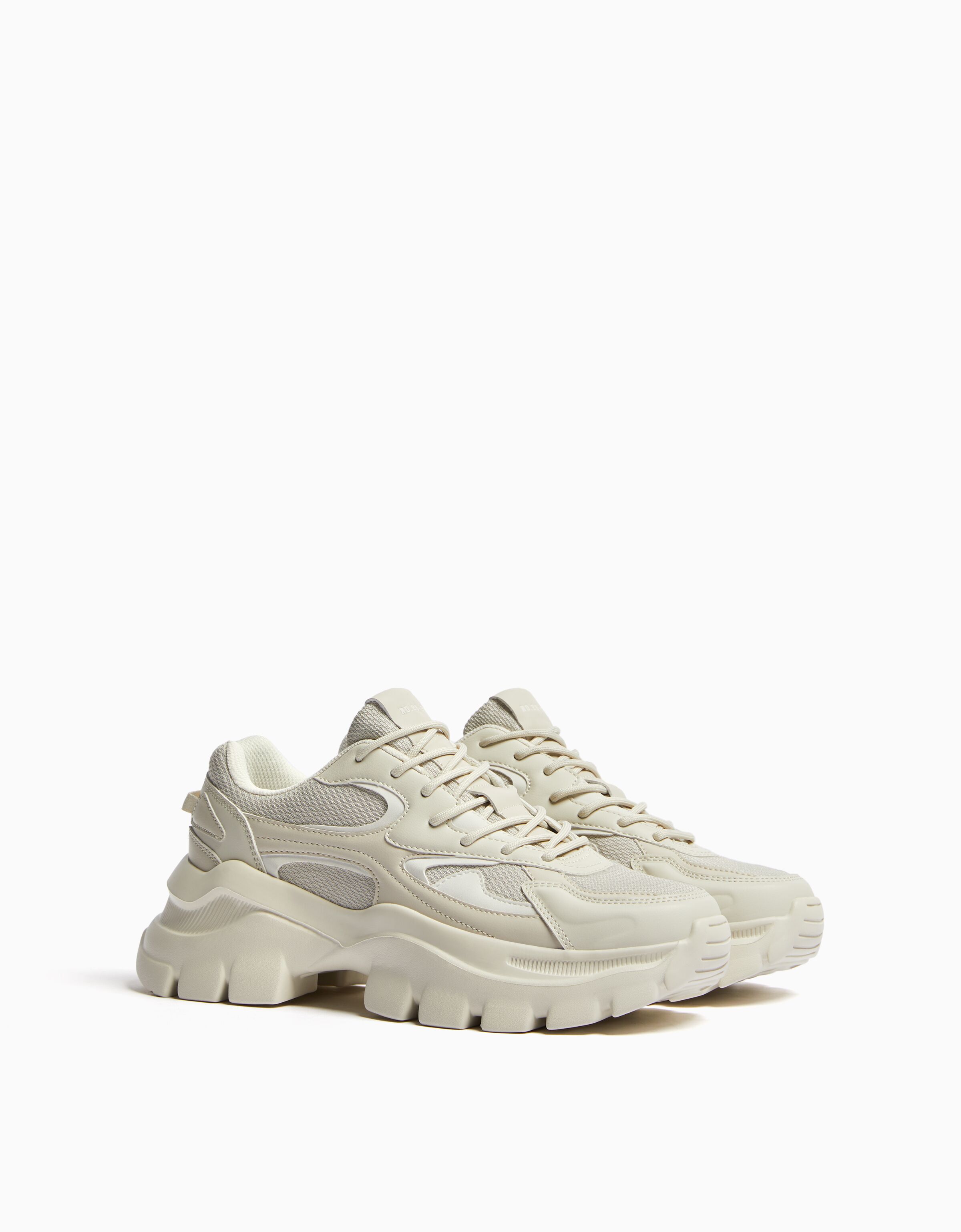 Men s contrast mesh trainers View all Men Bershka