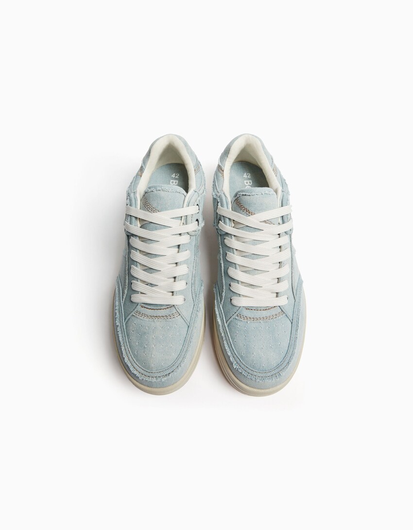 Denim zapatilak, gizonentzat-Urdina-4