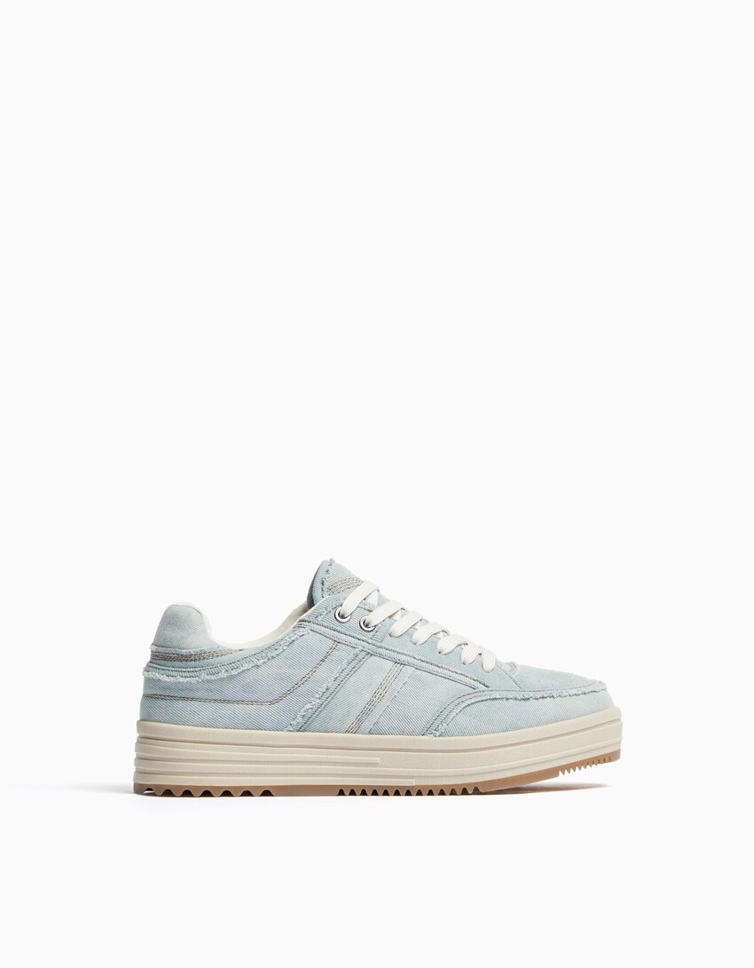 Denim zapatilak, gizonentzat-Urdina-5