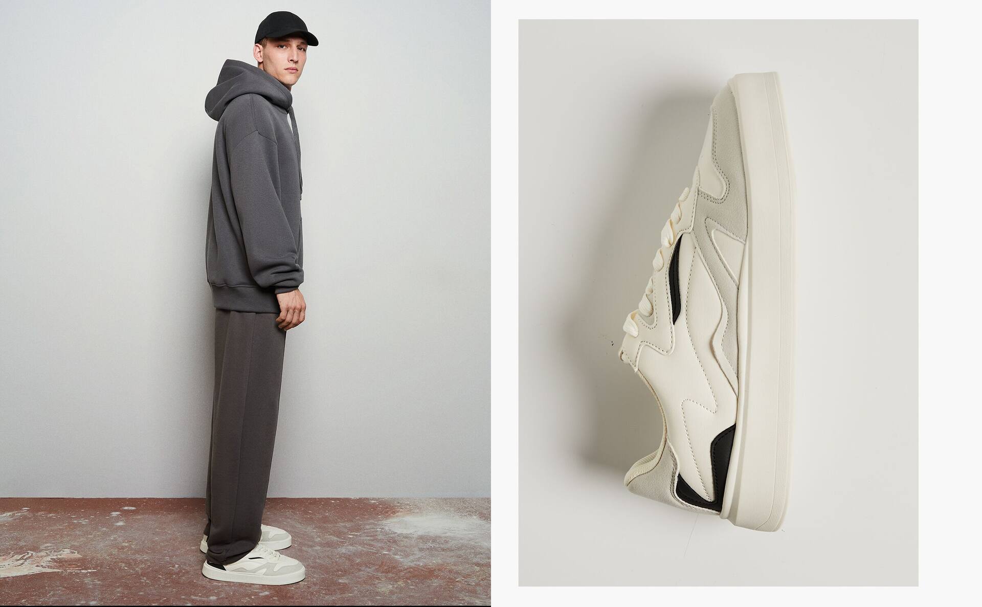 Men's contrasting sneakers