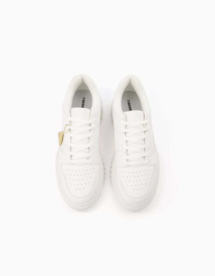 Men’s trainers with keyring-WHITE-4