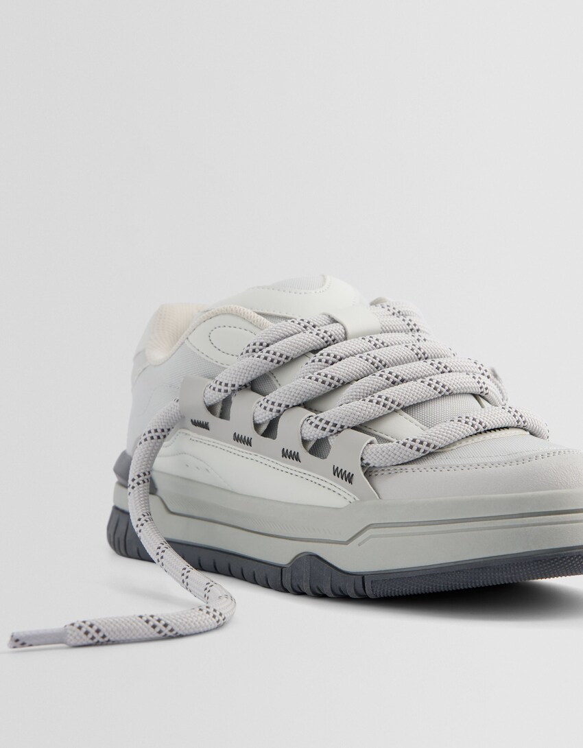 Skate erako gizonentzako Generation Bershka zapatilak-Grisa-5