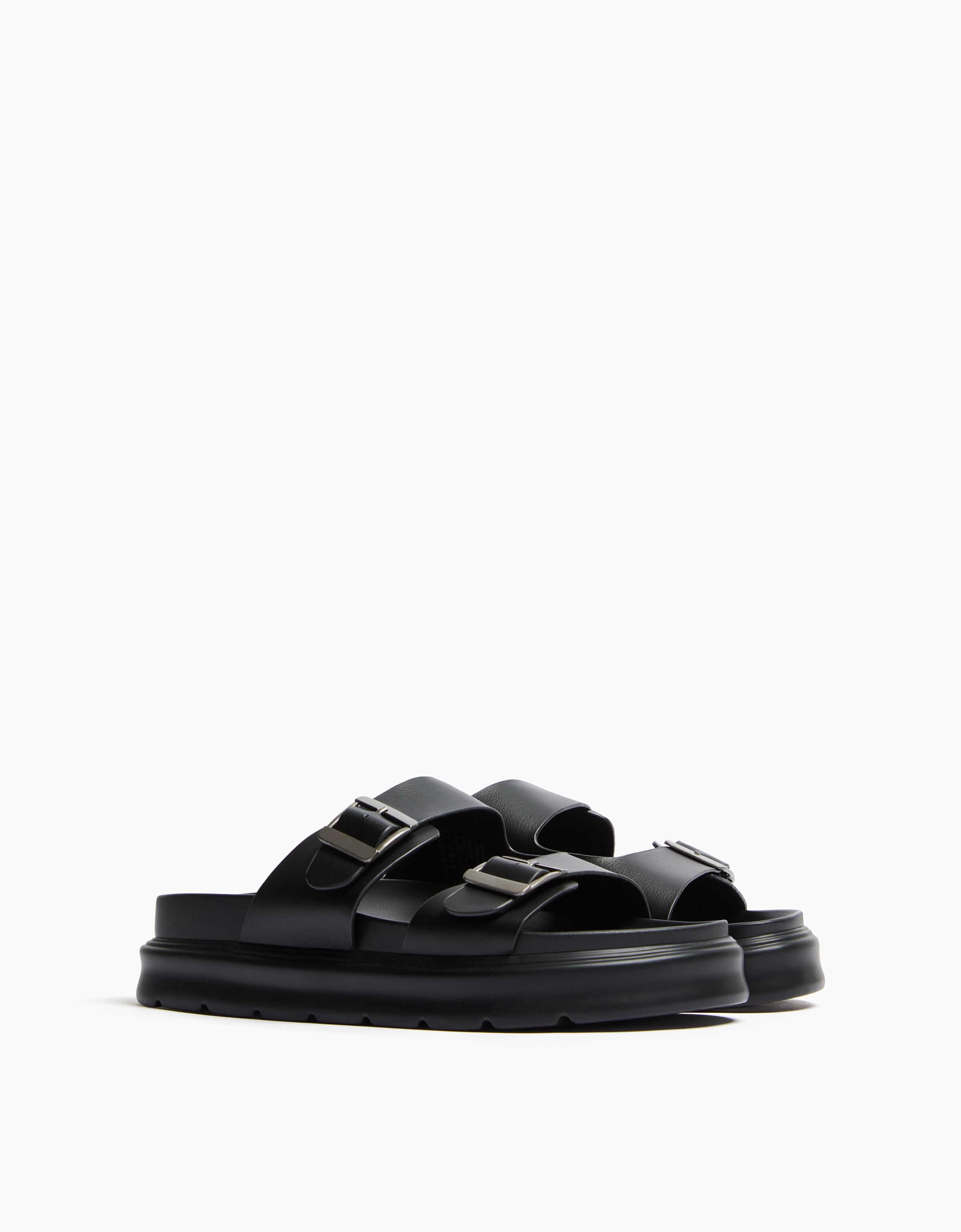Men s buckled sandals View all Men Bershka