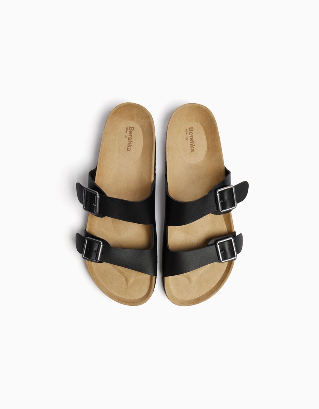 Men’s LEATHER sandals with buckles - Men | Bershka