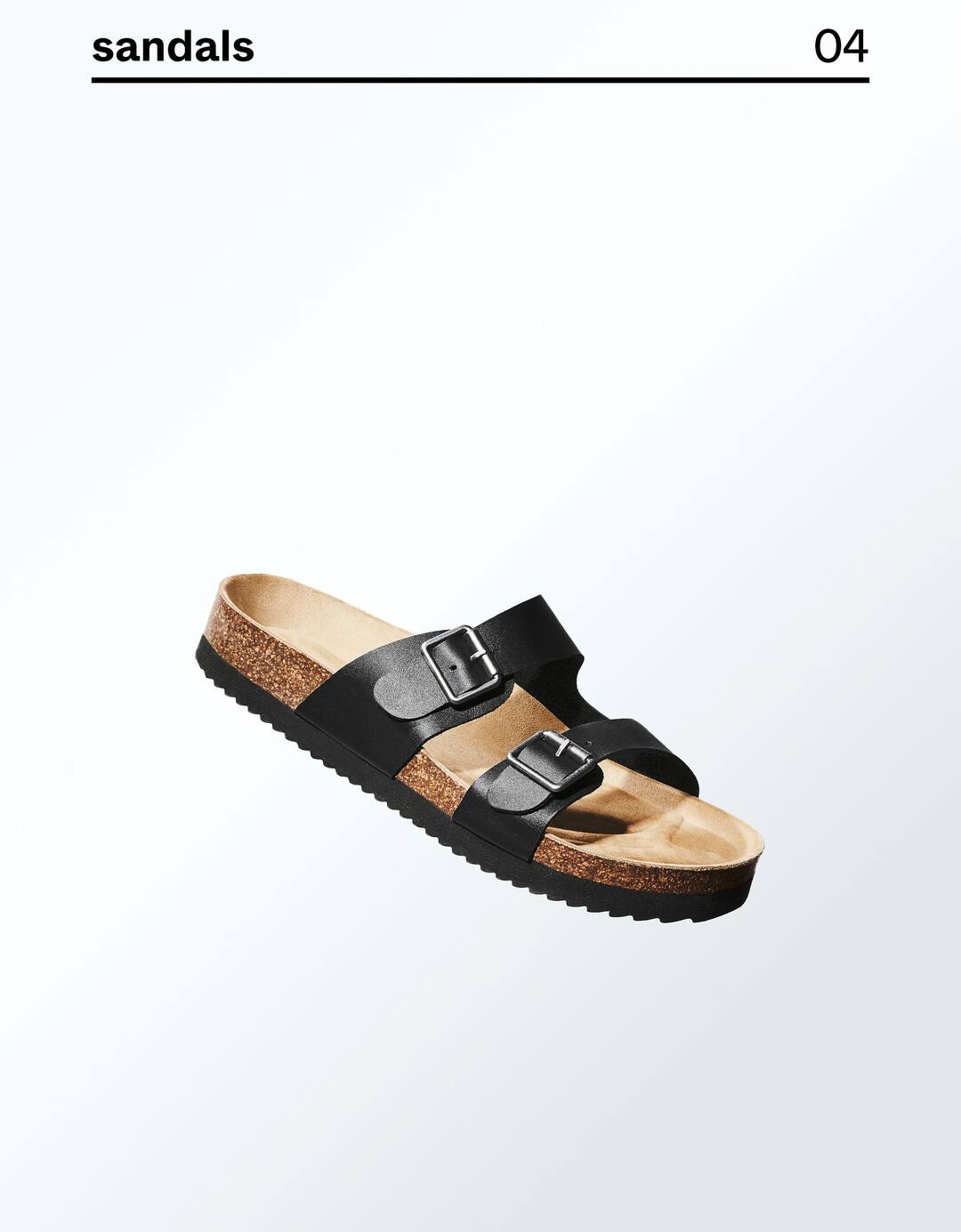 Men’s LEATHER sandals with buckles