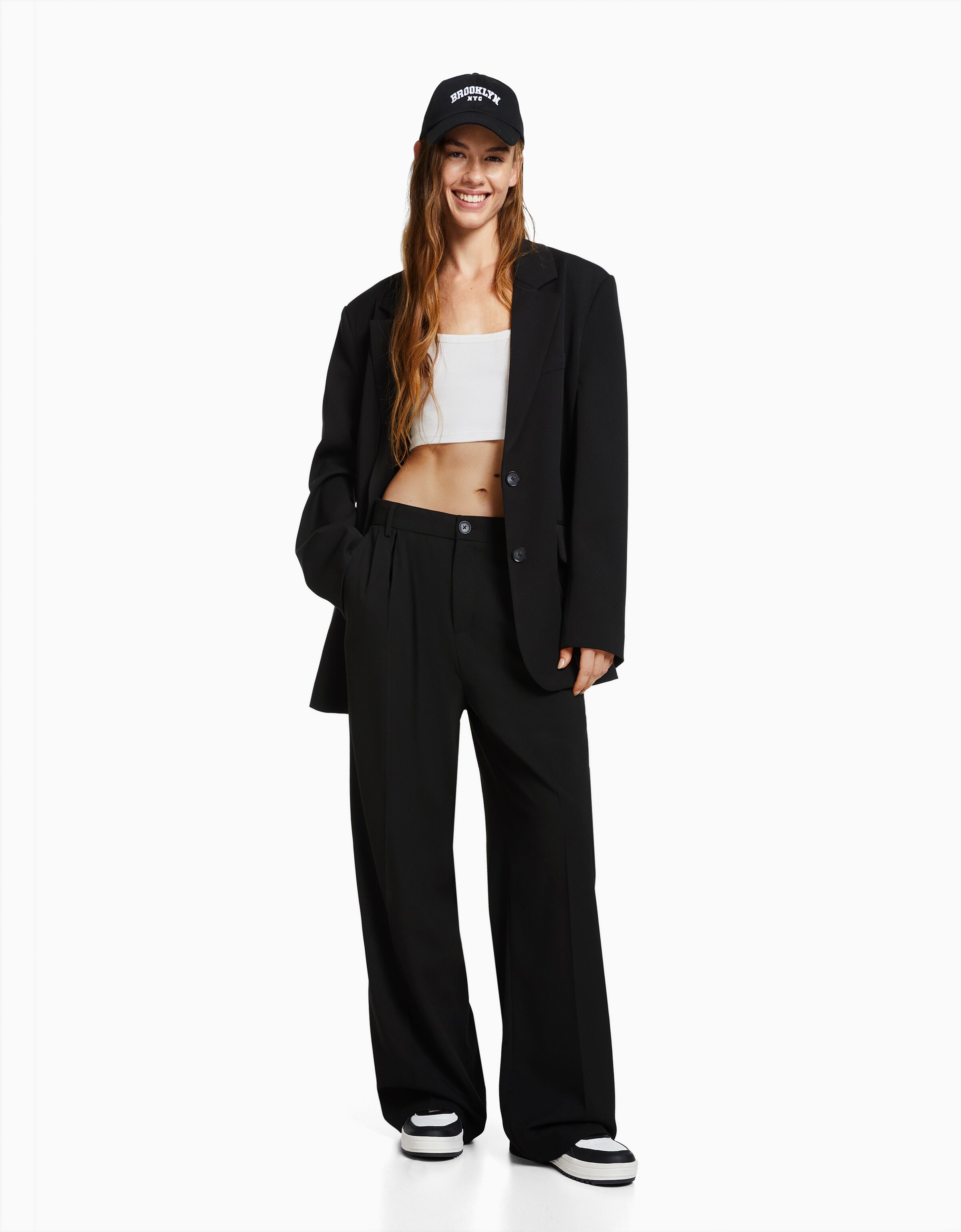 Bershka black blazer clearance