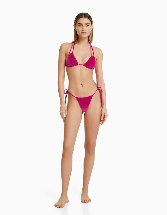 Set bikini terciopelo - Bikinis - Mujer | Bershka